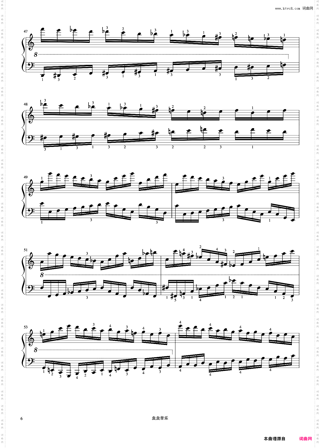 第36首《车尔尼快速练习曲 作品299》