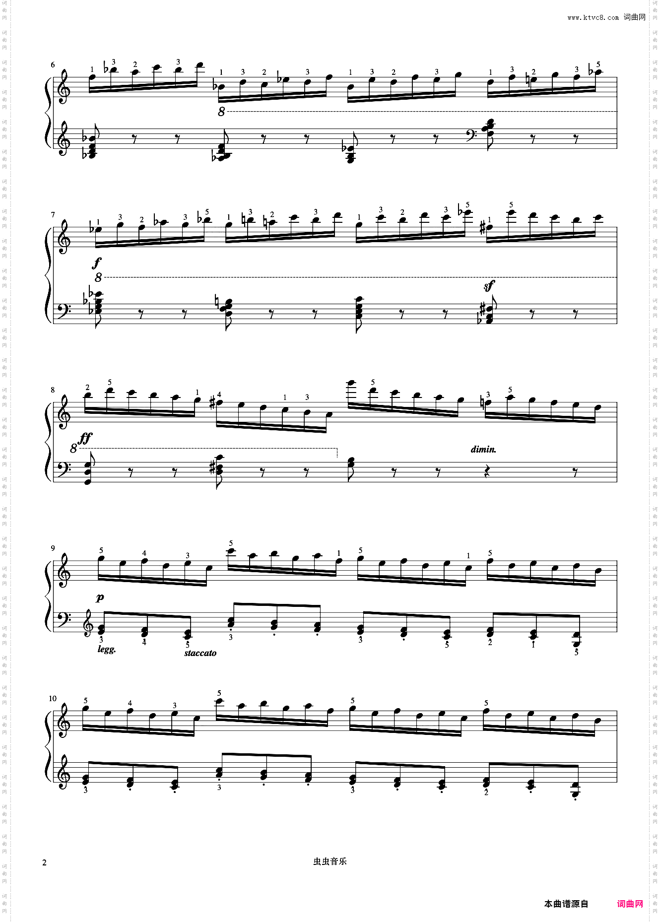 第11首《车尔尼快速练习曲 作品299》