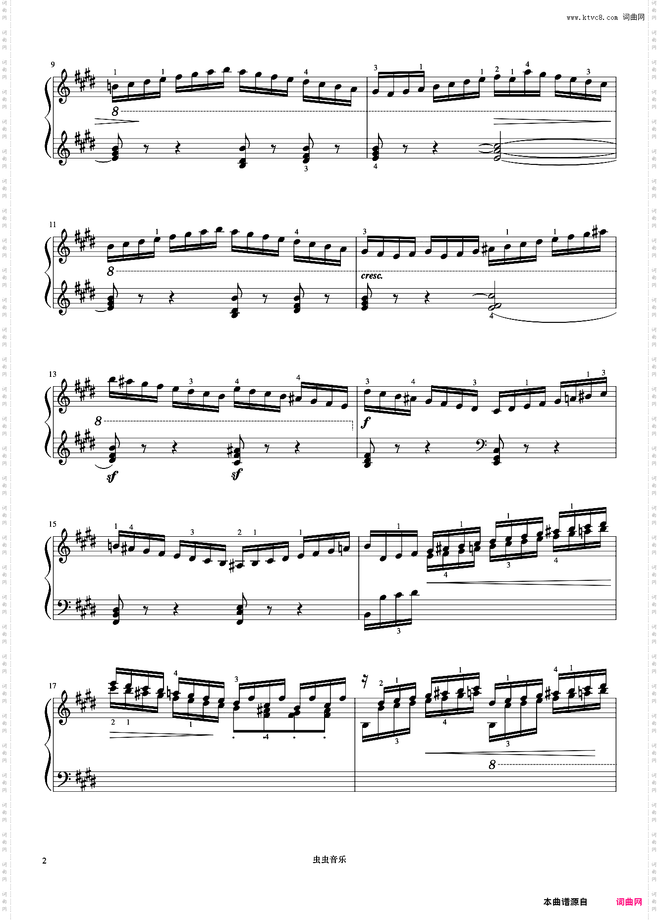 第29首《车尔尼快速练习曲 作品299》