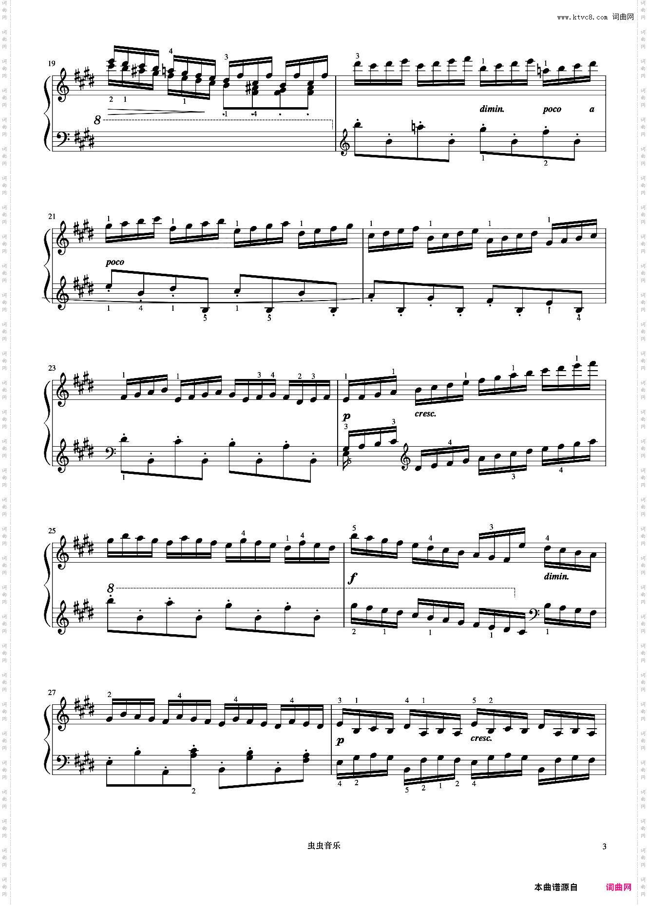 第29首《车尔尼快速练习曲 作品299》