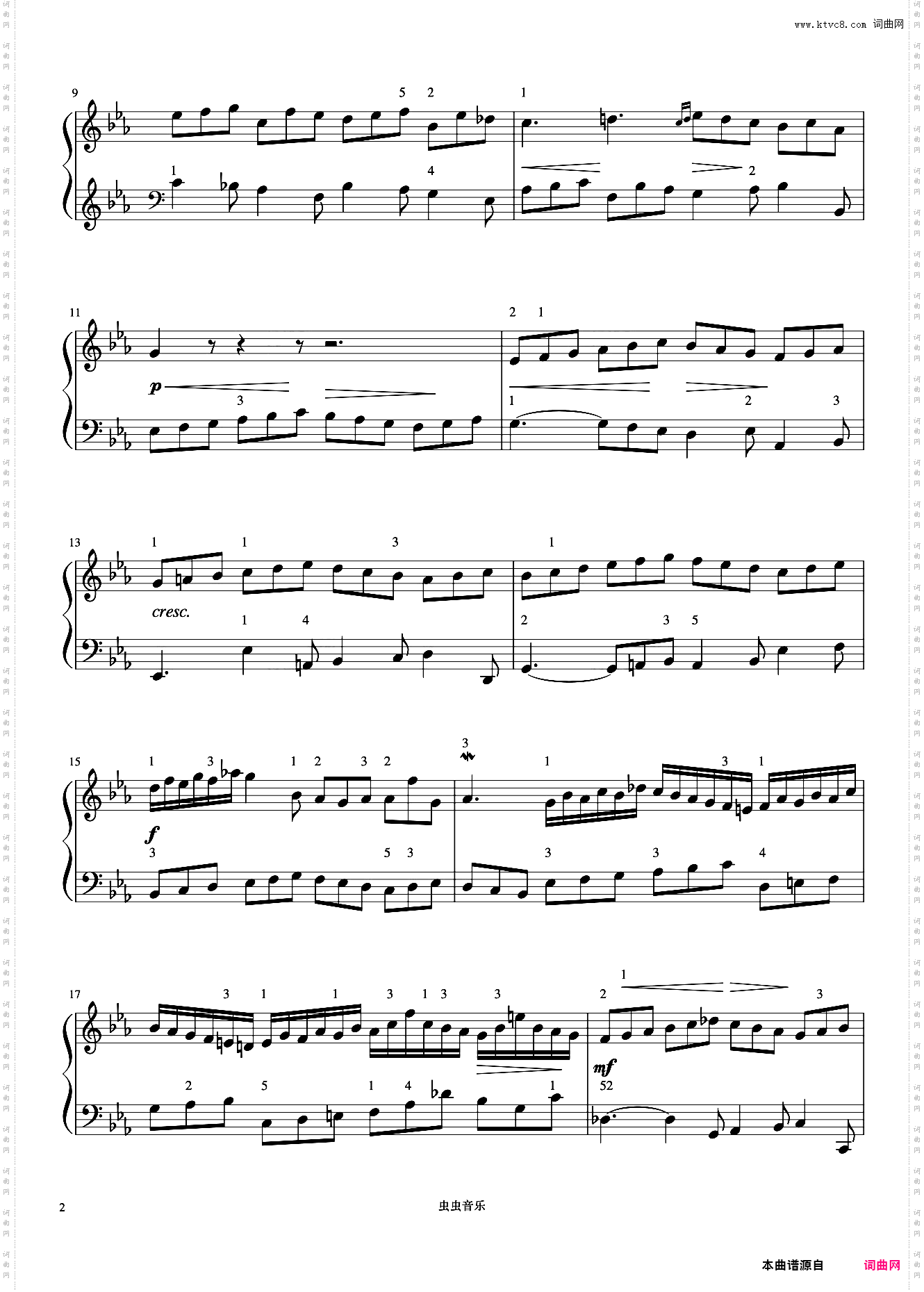 二部小赋格曲NO·19c小调《巴赫 小前奏曲与赋格曲》