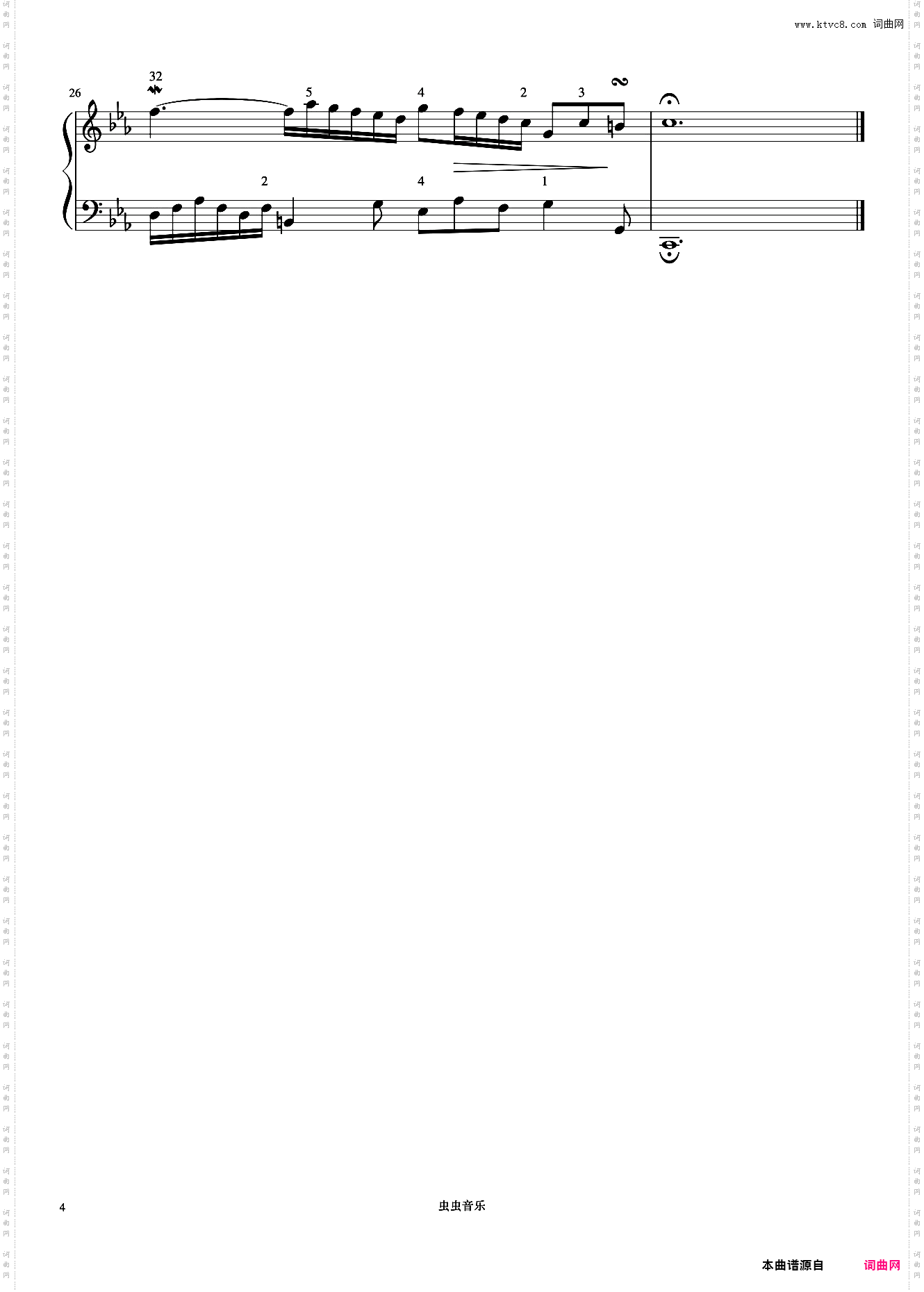 二部小赋格曲NO·19c小调《巴赫 小前奏曲与赋格曲》