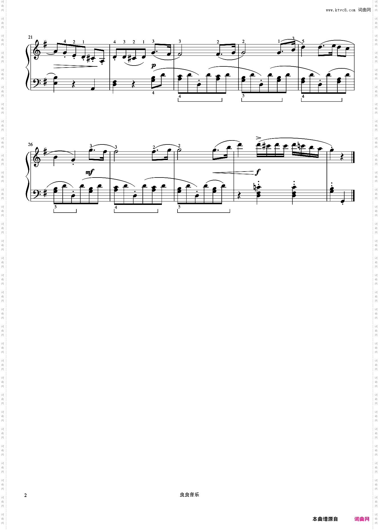 小步舞曲NO·1《约翰汤普森 现代钢琴教程3》