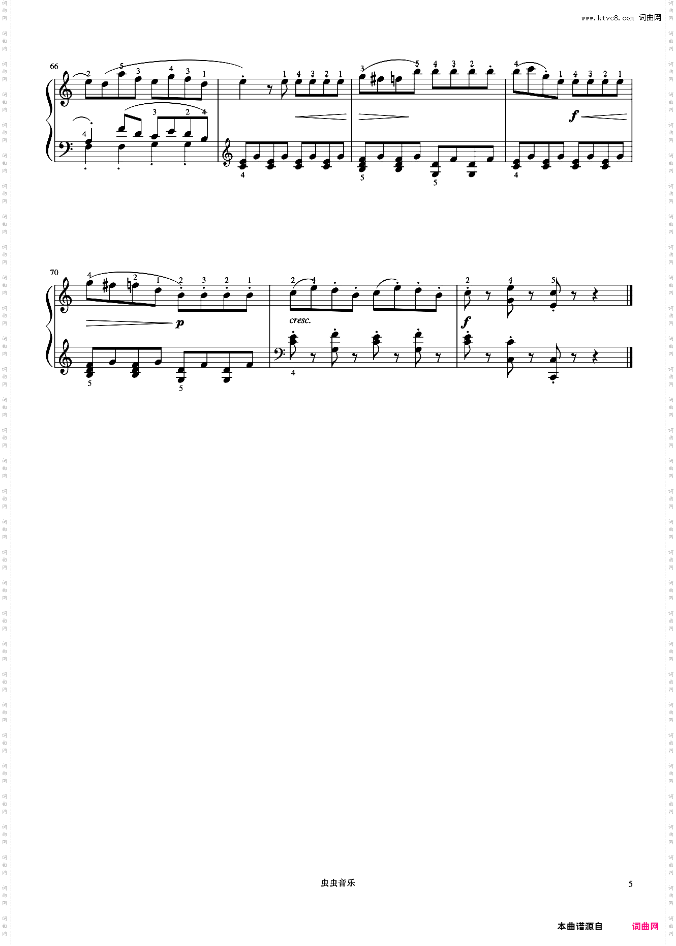 5级 C大调小奏鸣曲第一乐章《音协钢琴考级曲目 1-5级》