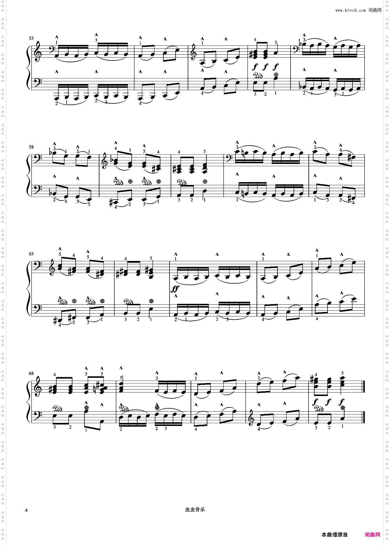 5级 **老人《音协钢琴考级曲目 1-5级》