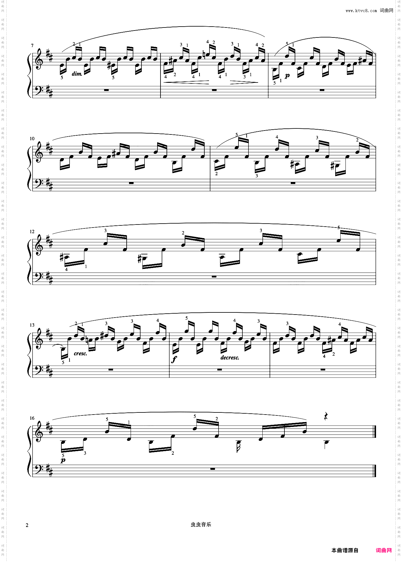 3级 双手交替练习曲《音协钢琴考级曲目 1-5级》