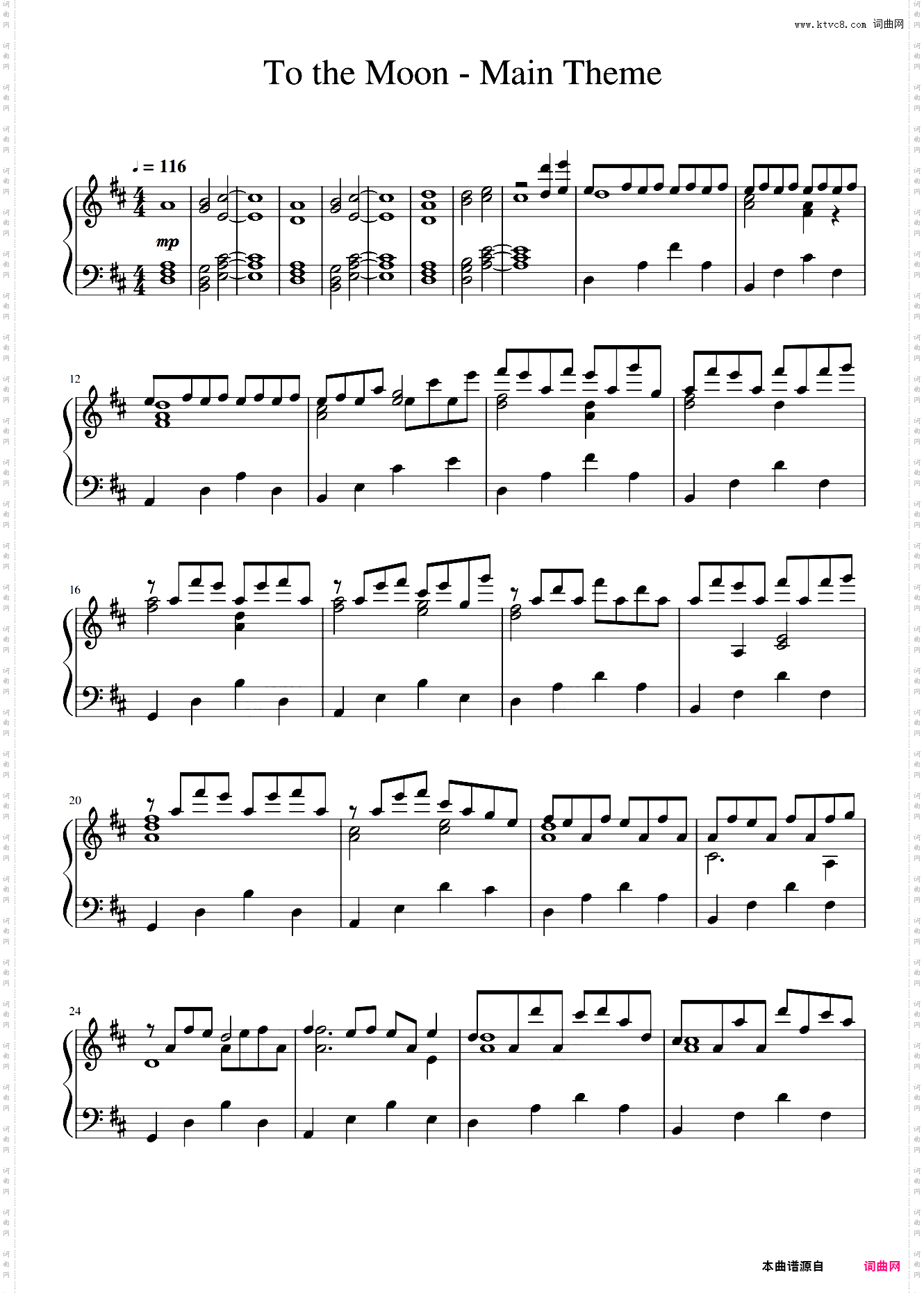 To the Moon - Main Theme