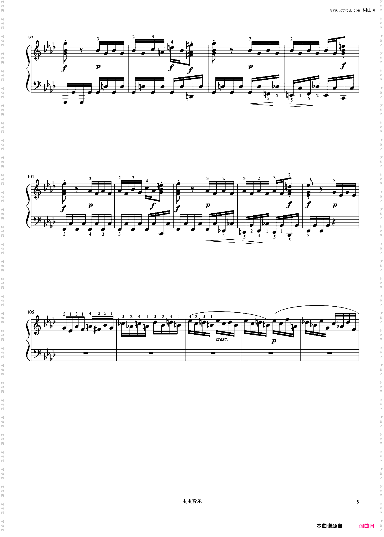 10级 降A大调奏鸣曲第四乐章《音协钢琴考级曲目 9-10级》