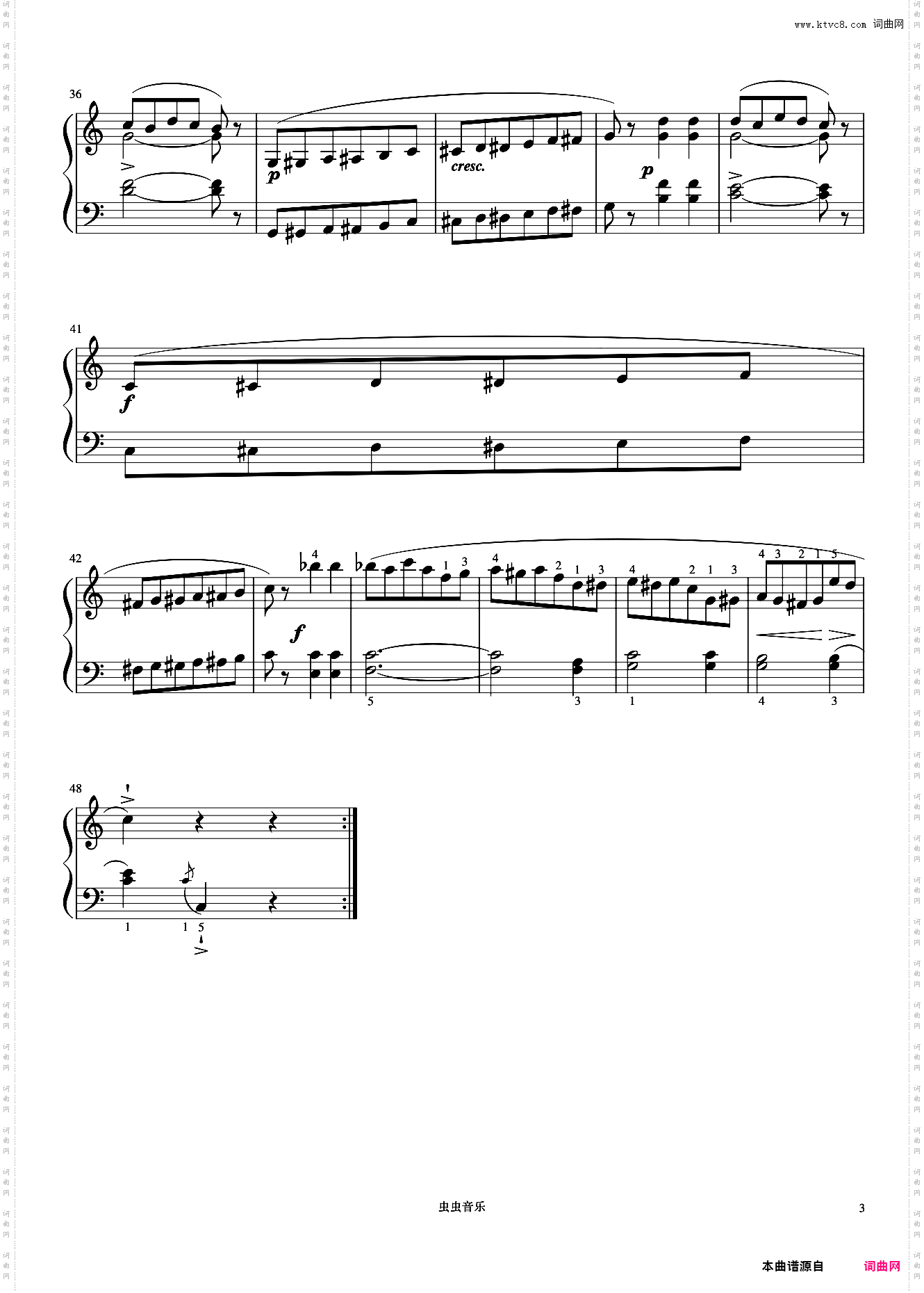 第109首《拜厄钢琴基础教程》