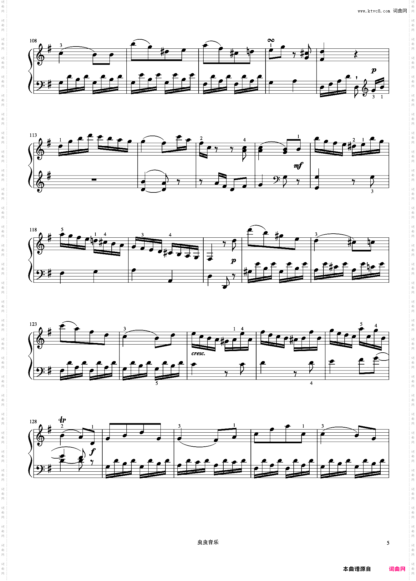 6级 G大调奏鸣曲 第三乐章《中央院钢琴考级曲目 1-6级》
