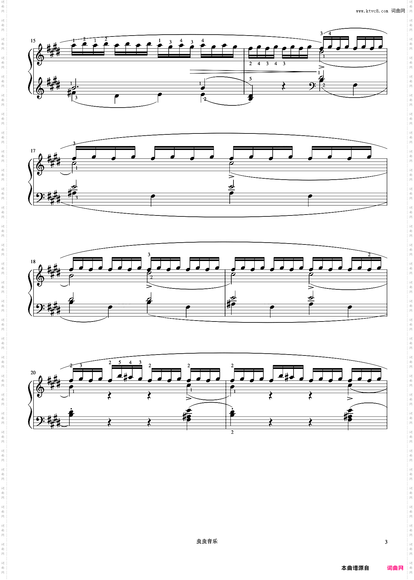 第22首《车尔尼钢琴流畅练习曲 作品849》