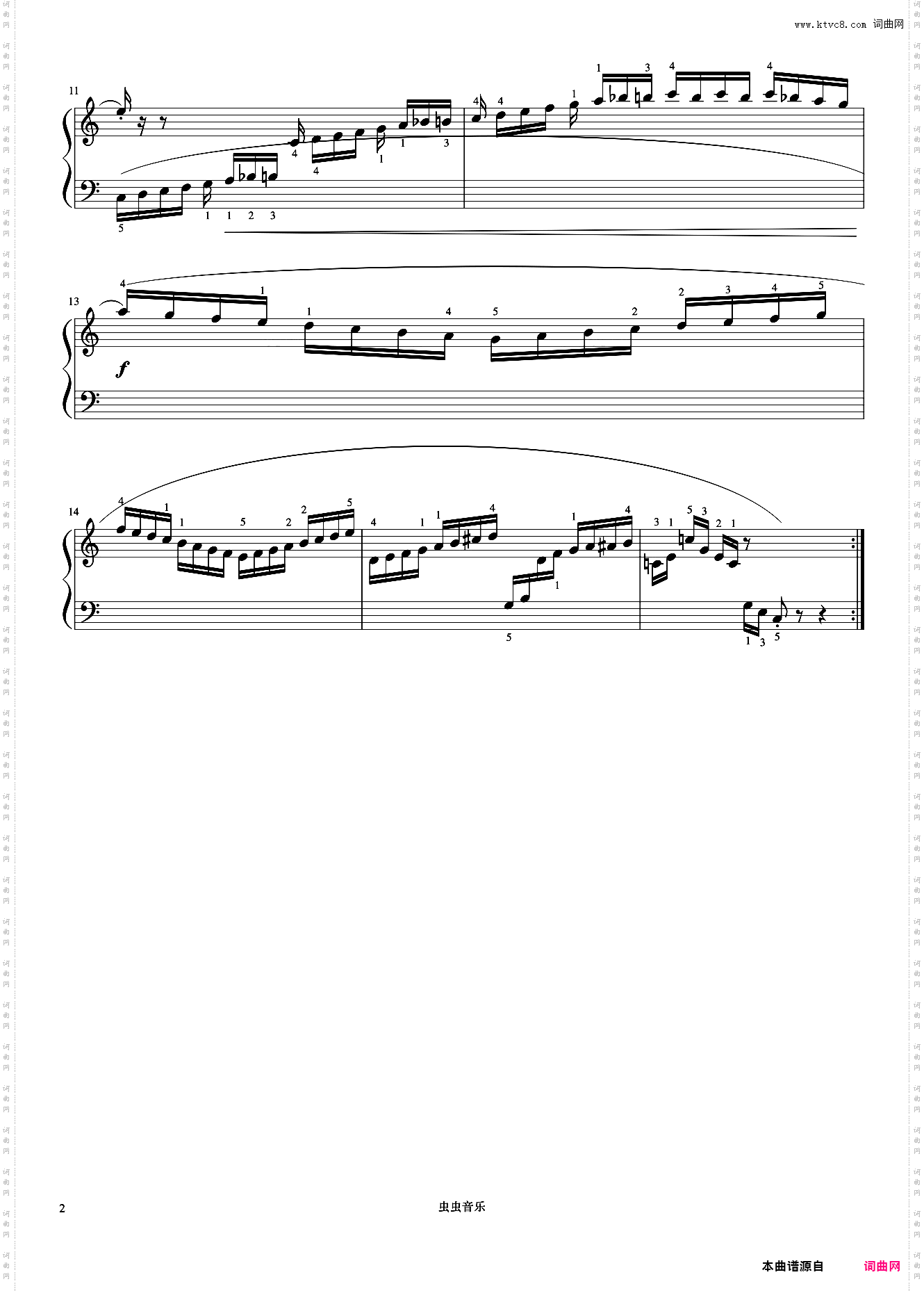 第29首《车尔尼钢琴流畅练习曲 作品849》