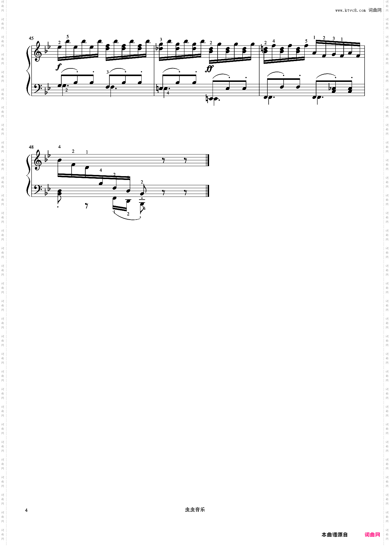 第13首《车尔尼钢琴流畅练习曲 作品849》