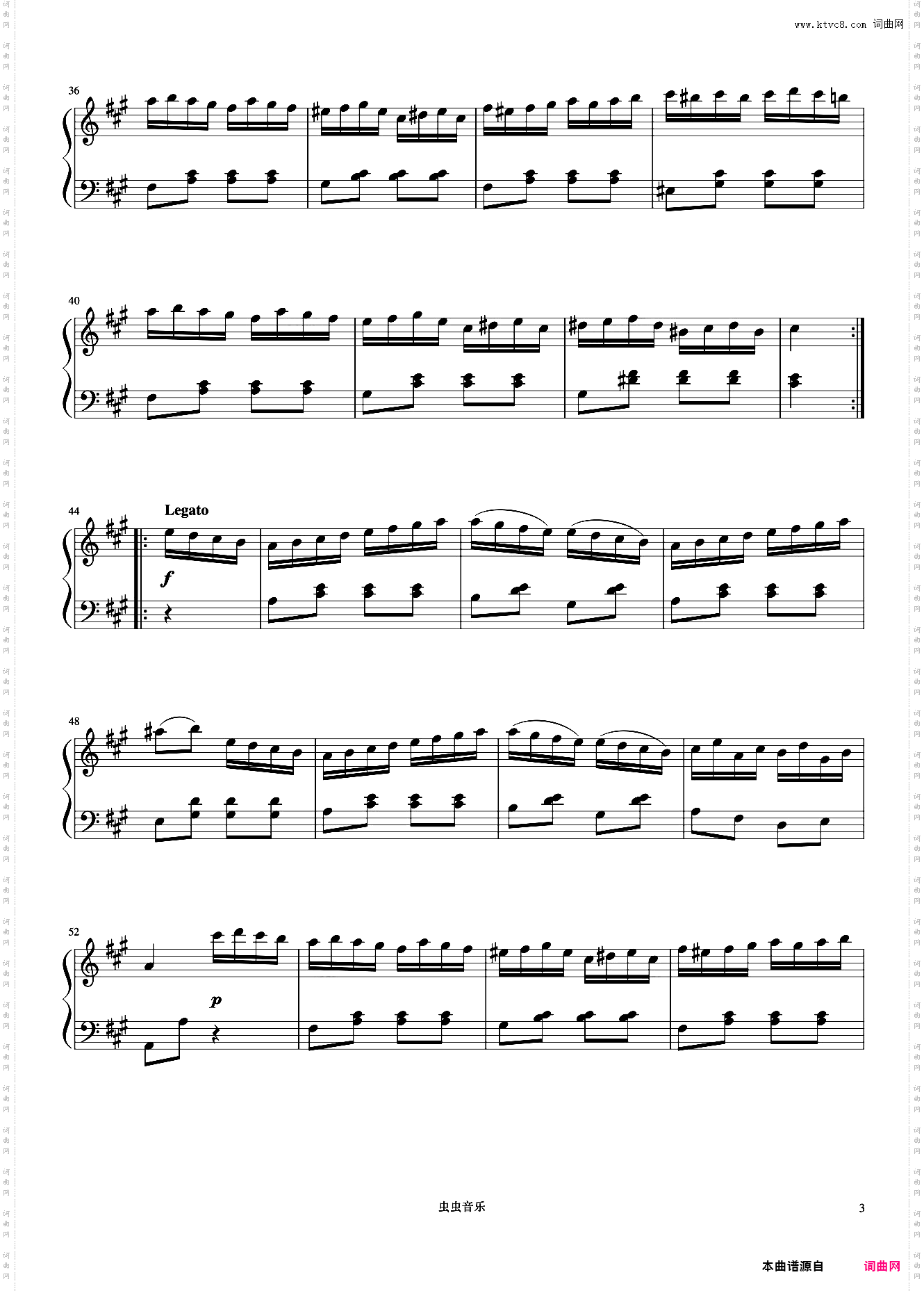 土耳其进行曲《世界钢琴名曲集》