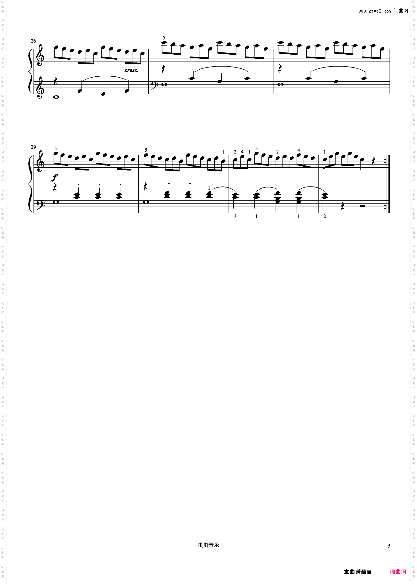 第1首《车尔尼钢琴流畅练习曲 作品849》