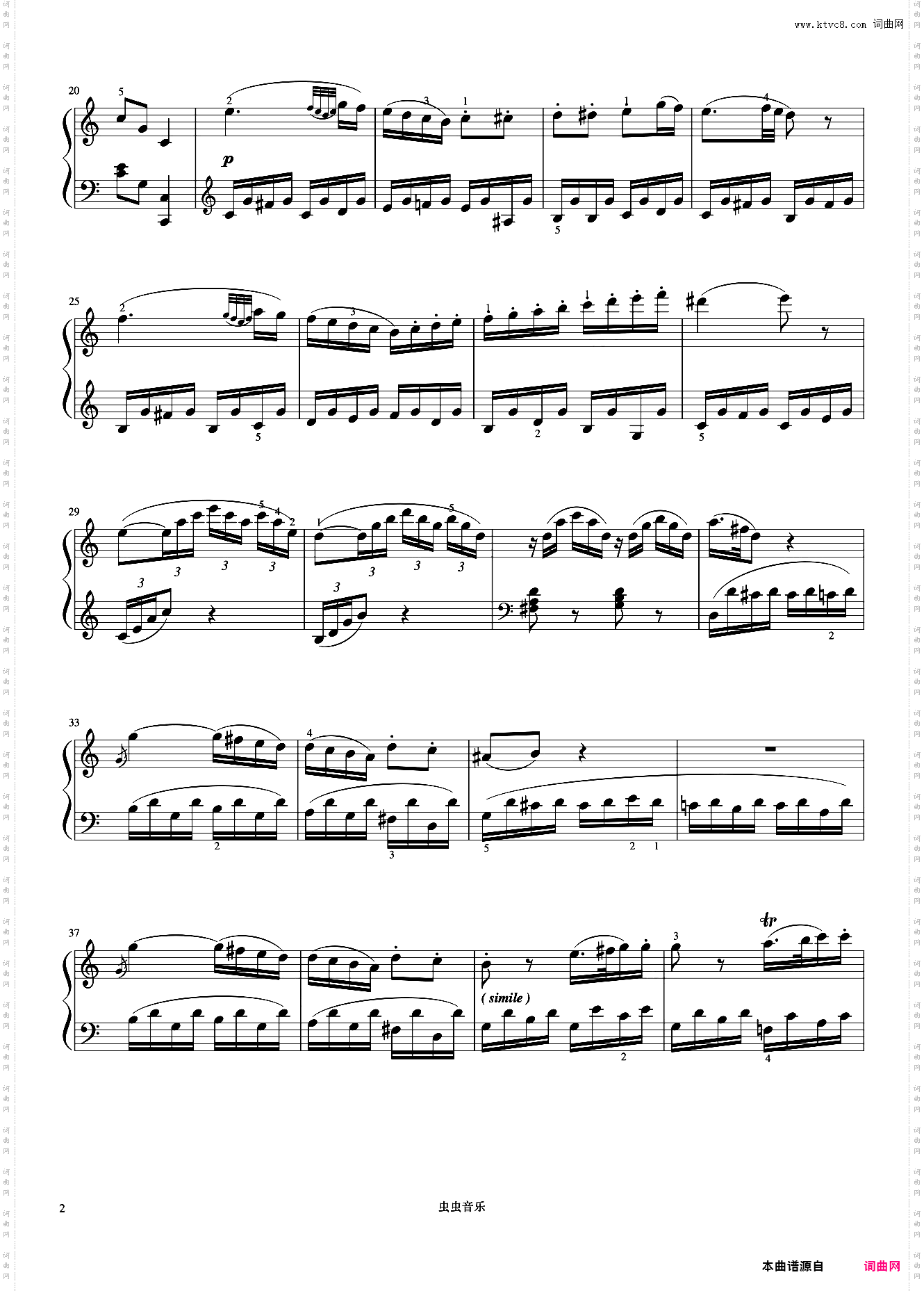8级 C大调奏鸣曲第三乐章《音协钢琴考级曲目 6-8级》