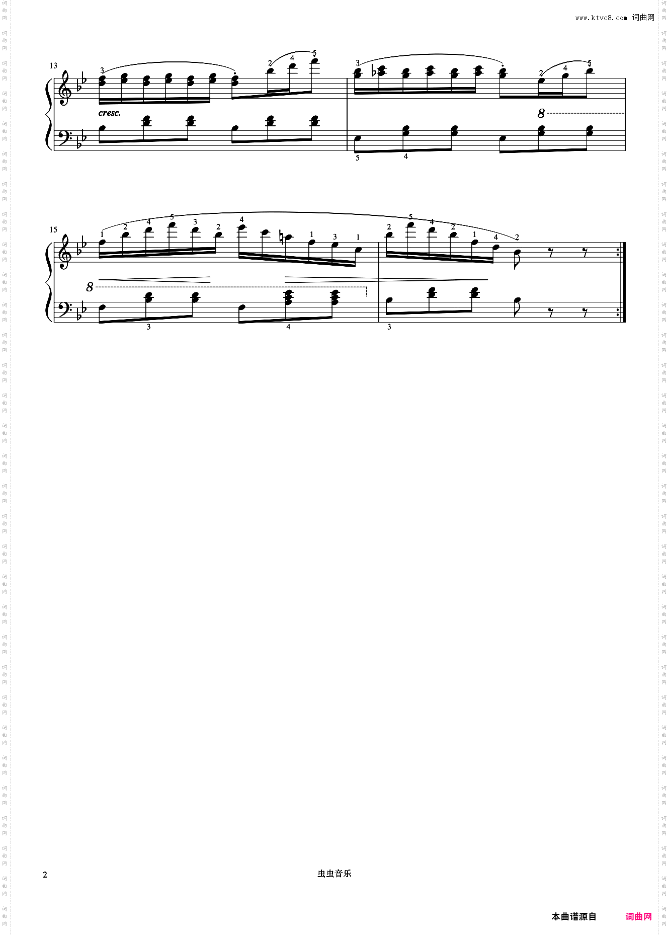 第88首《车尔尼钢琴初步教程 作品599》