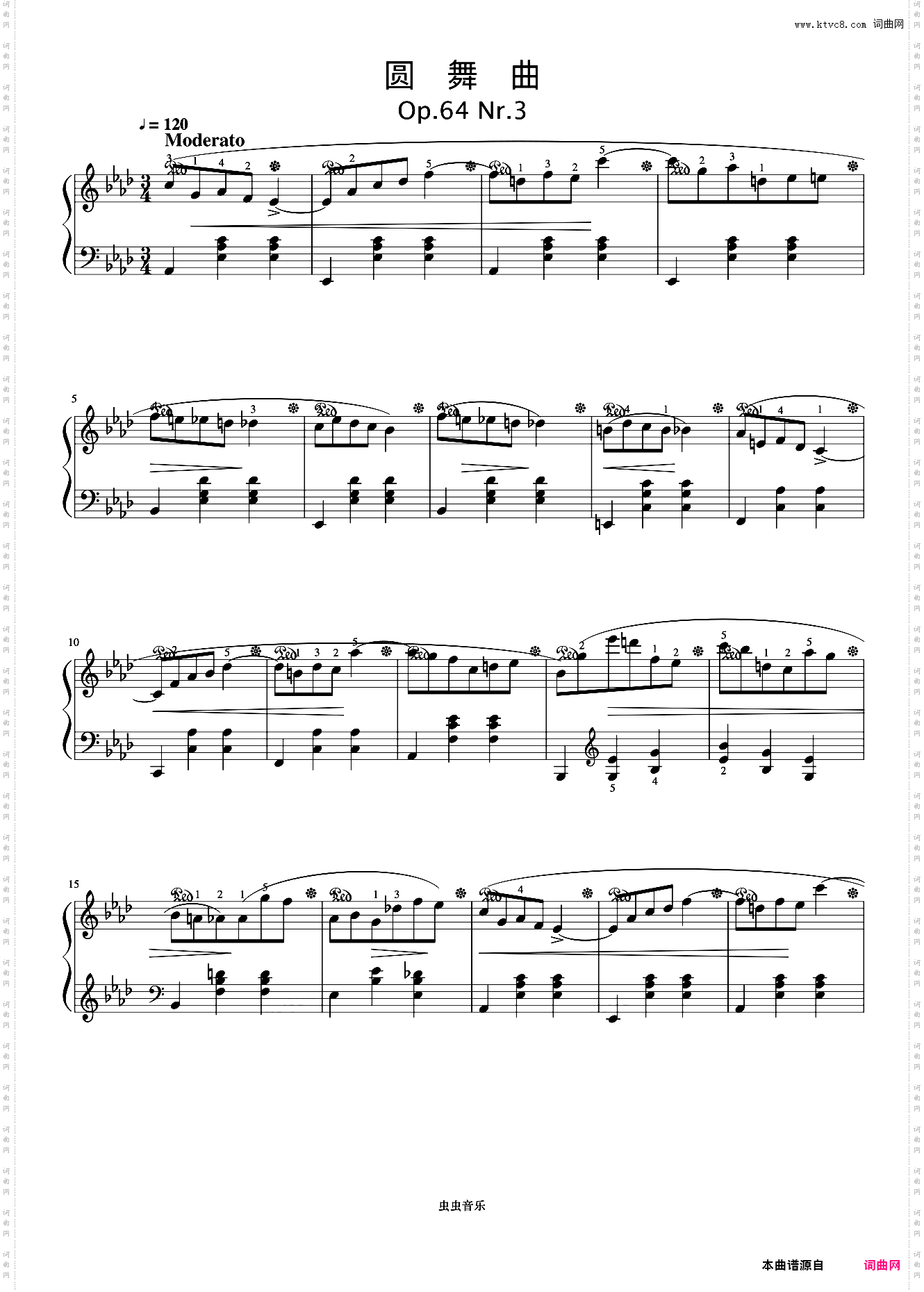圆舞曲 Op·64 No·3《肖邦圆舞曲集》