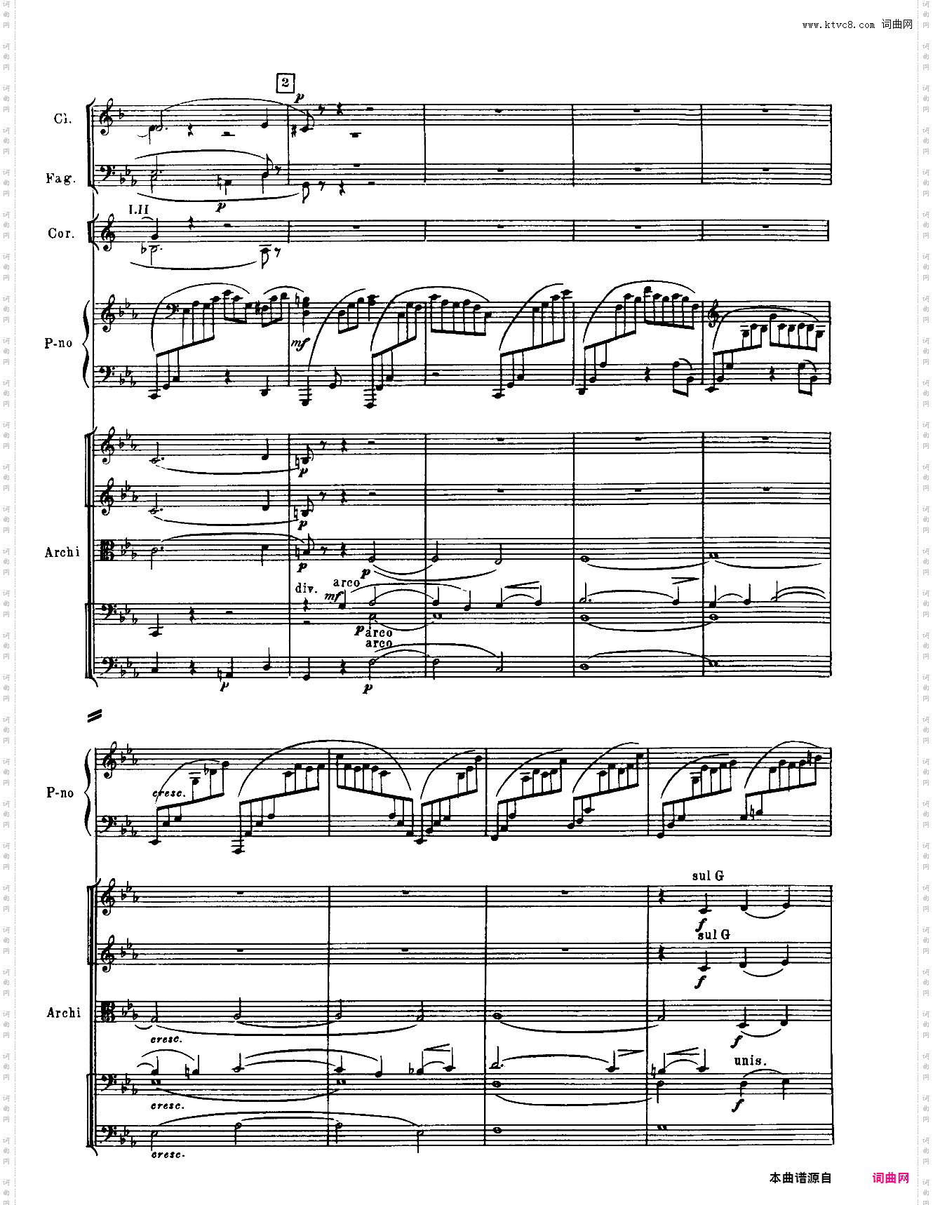 Rachmaninoff_拉赫玛尼诺夫钢琴第二协奏曲总谱
