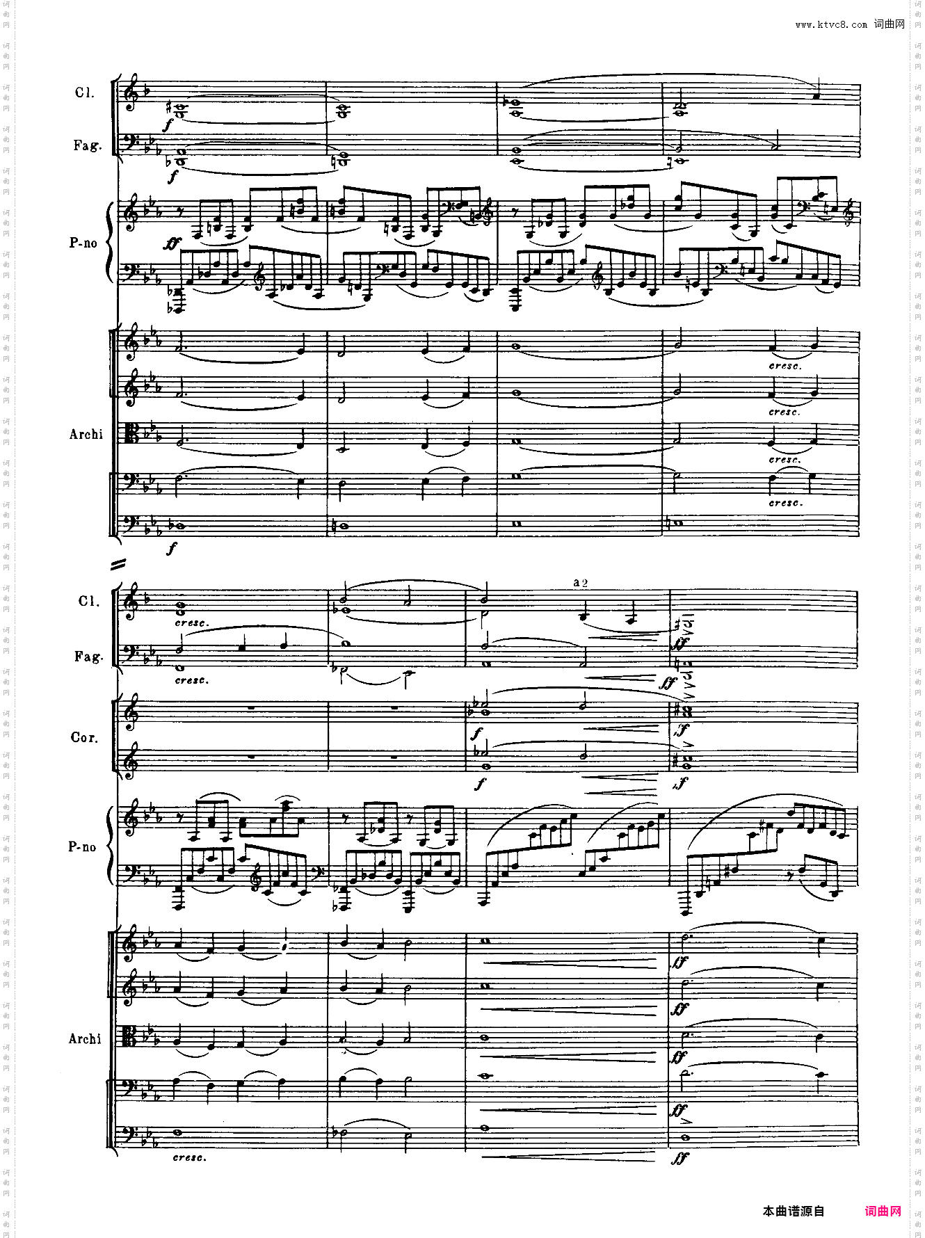 Rachmaninoff_拉赫玛尼诺夫钢琴第二协奏曲总谱