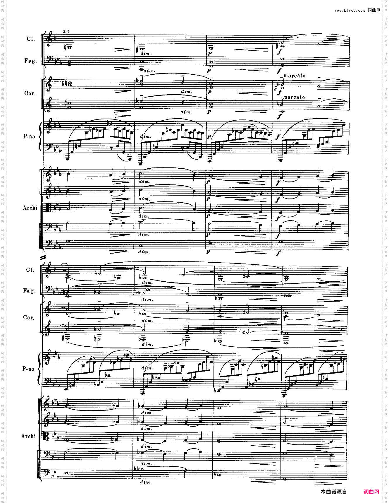 Rachmaninoff_拉赫玛尼诺夫钢琴第二协奏曲总谱
