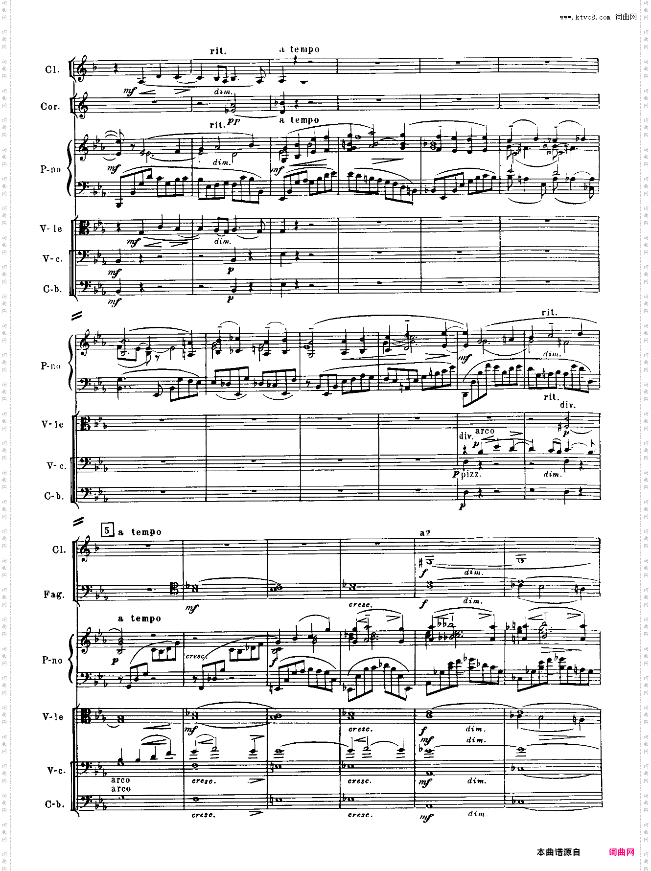 Rachmaninoff_拉赫玛尼诺夫钢琴第二协奏曲总谱