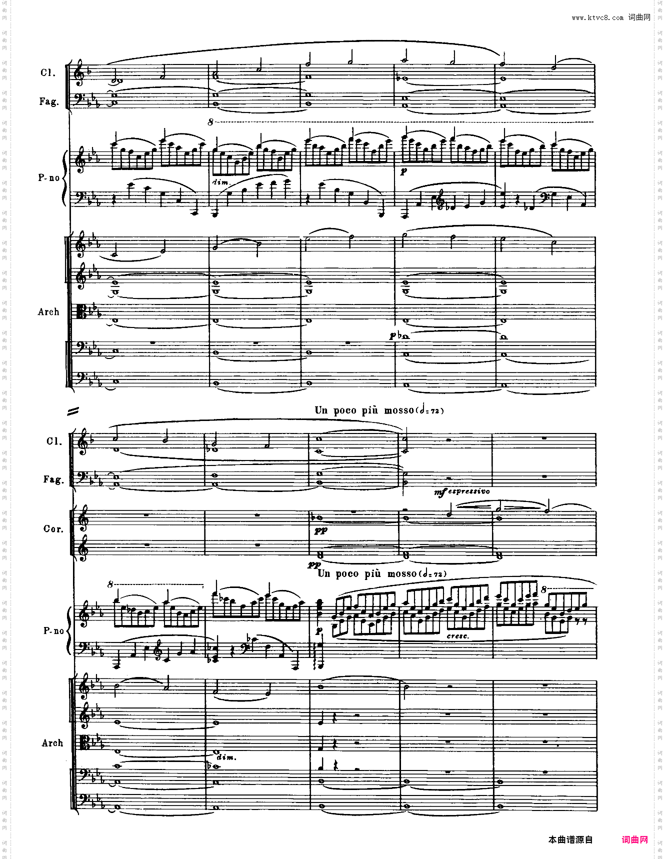 Rachmaninoff_拉赫玛尼诺夫钢琴第二协奏曲总谱