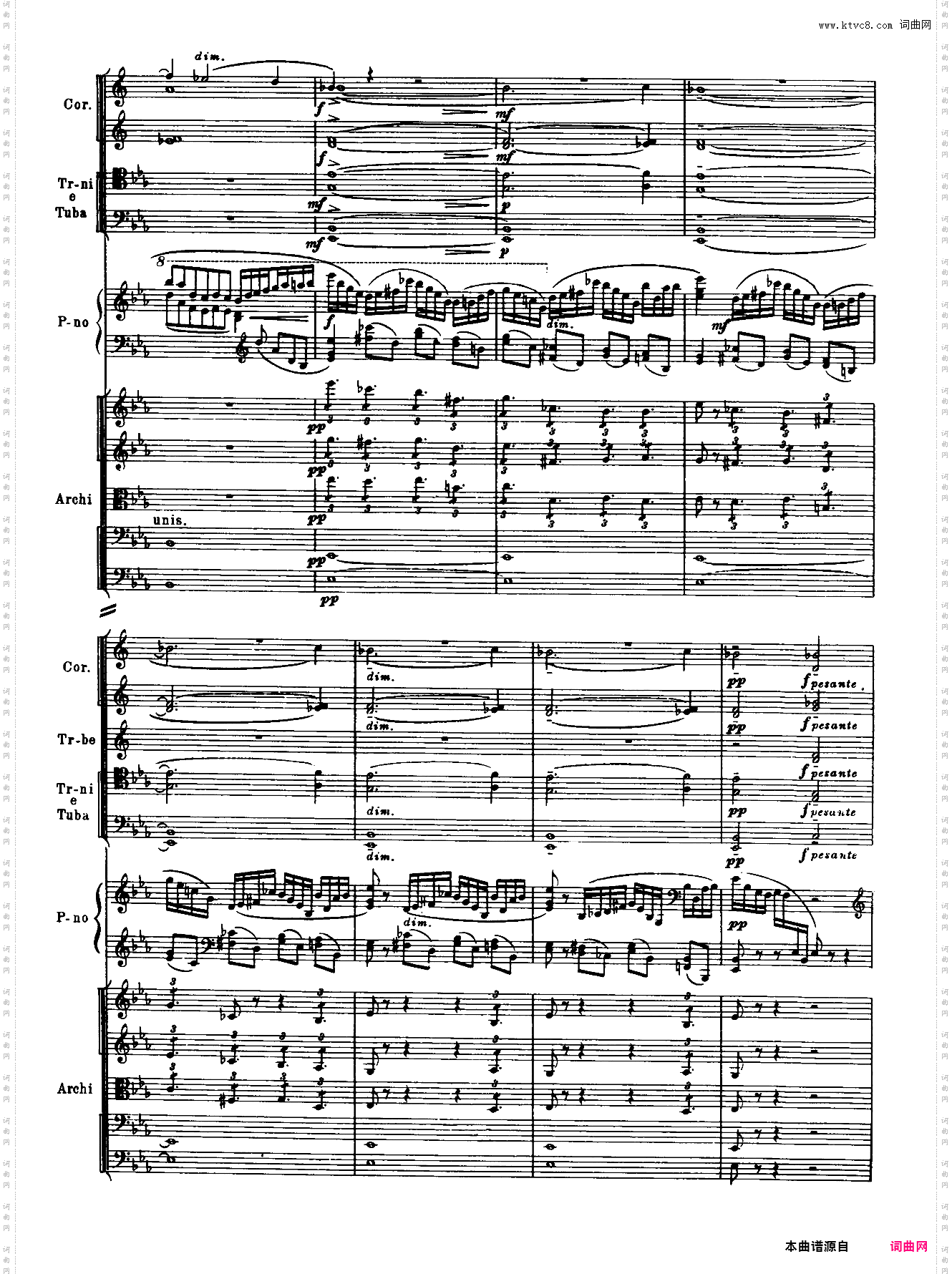 Rachmaninoff_拉赫玛尼诺夫钢琴第二协奏曲总谱