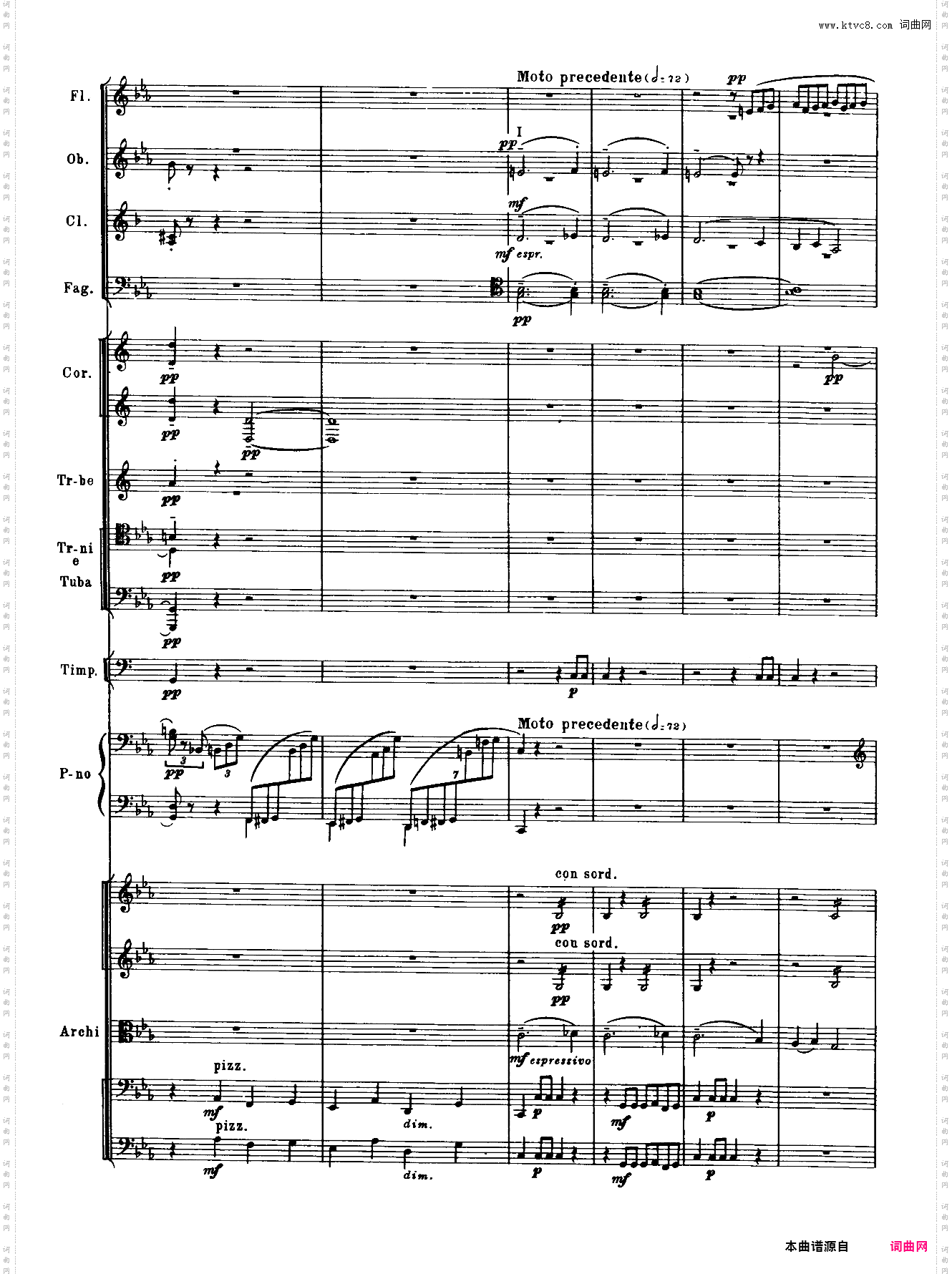 Rachmaninoff_拉赫玛尼诺夫钢琴第二协奏曲总谱
