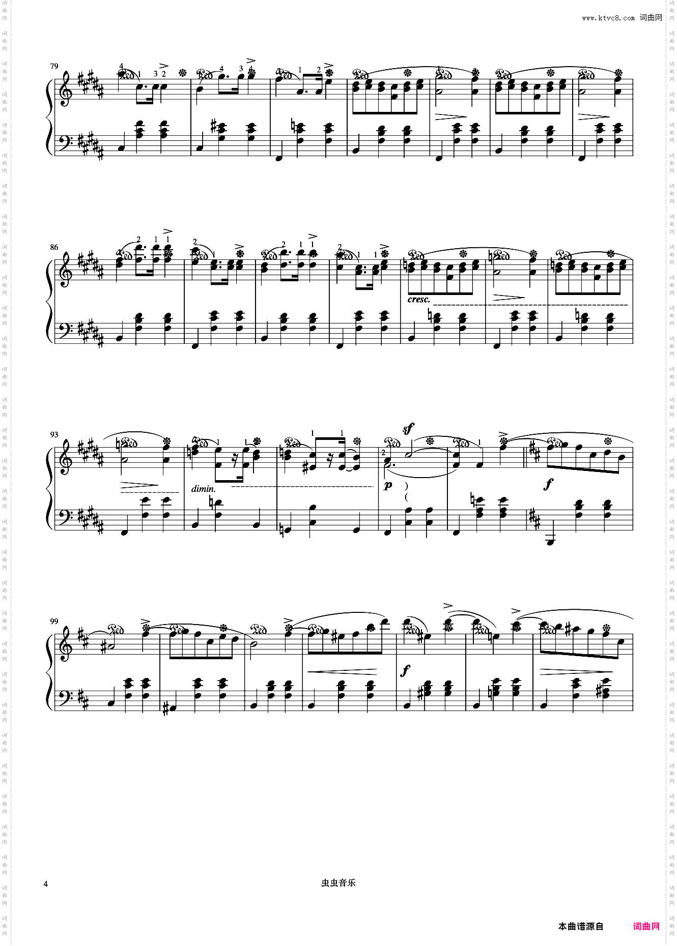 圆舞曲 Op·69 No·2《肖邦圆舞曲集》