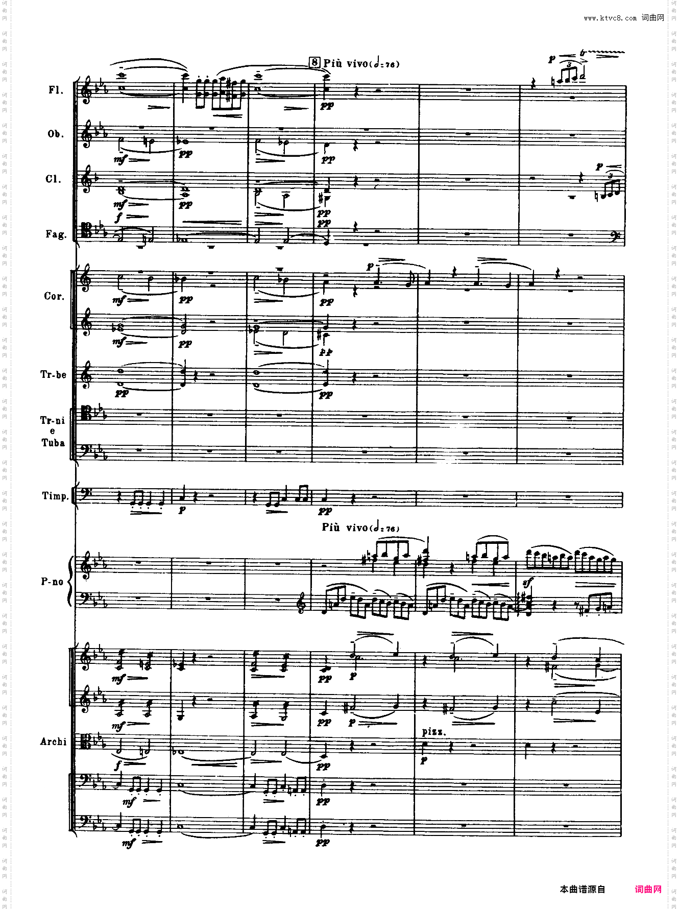 Rachmaninoff_拉赫玛尼诺夫钢琴第二协奏曲总谱
