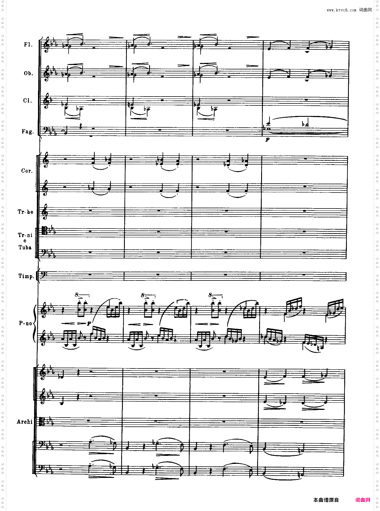 Rachmaninoff_拉赫玛尼诺夫钢琴第二协奏曲总谱