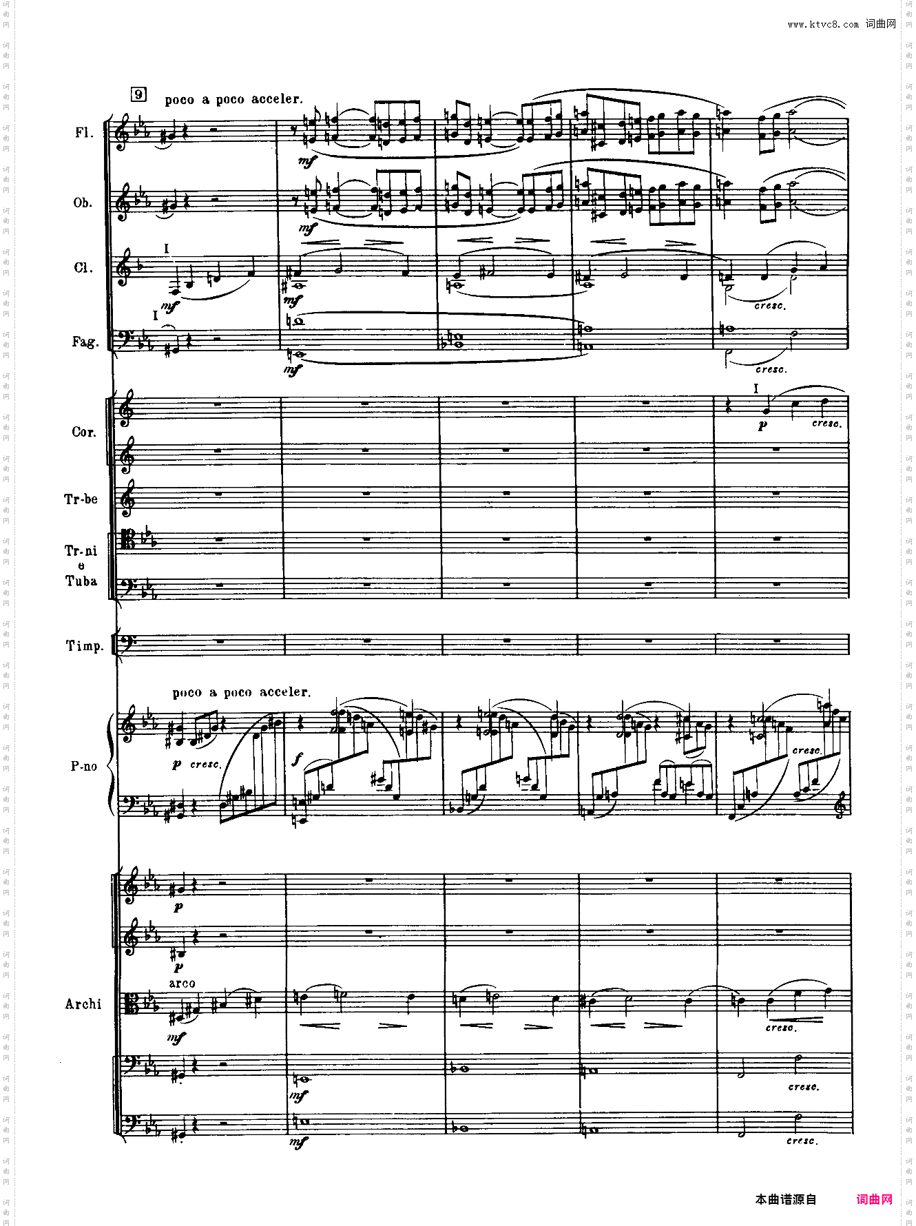 Rachmaninoff_拉赫玛尼诺夫钢琴第二协奏曲总谱