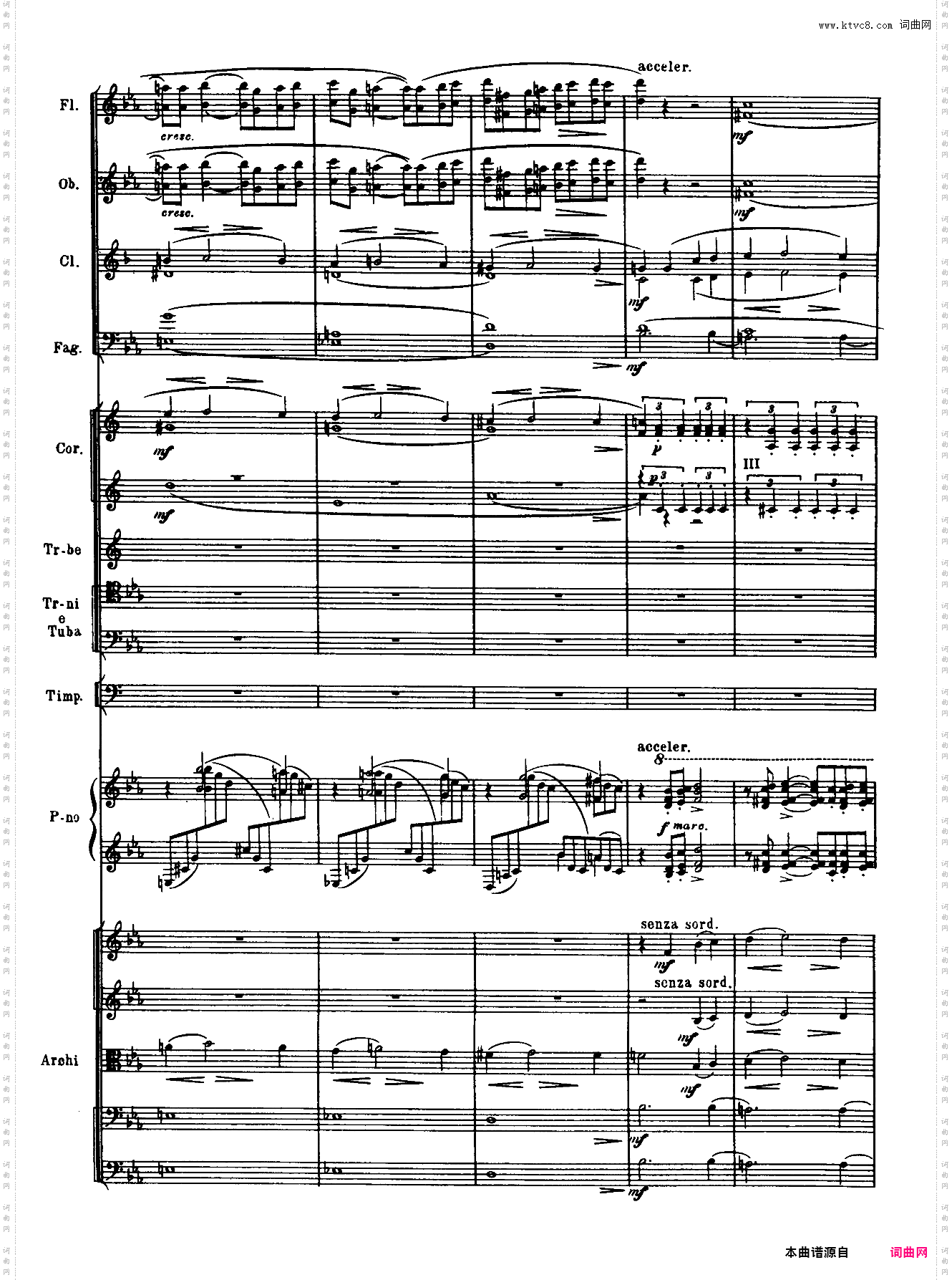 Rachmaninoff_拉赫玛尼诺夫钢琴第二协奏曲总谱