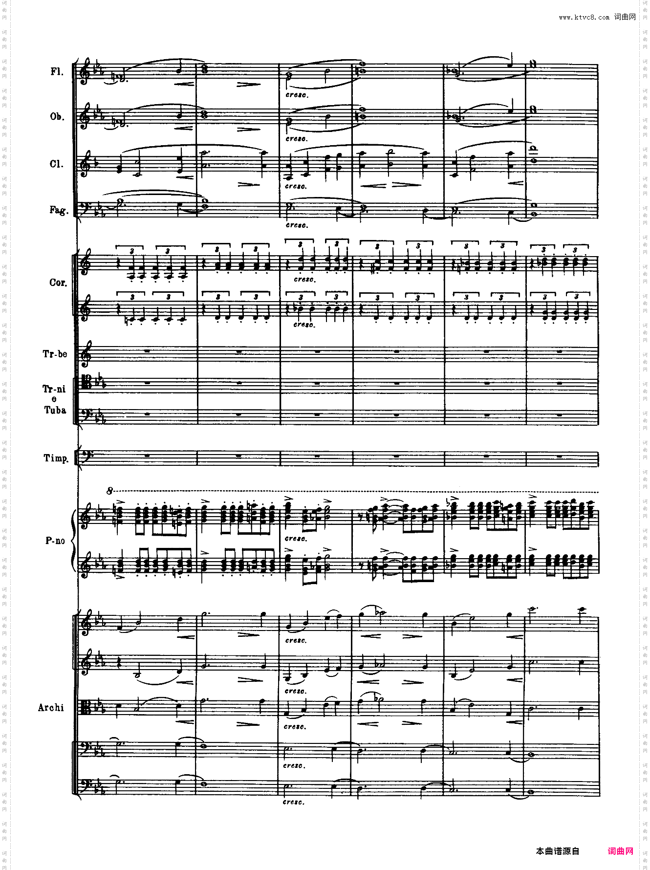 Rachmaninoff_拉赫玛尼诺夫钢琴第二协奏曲总谱