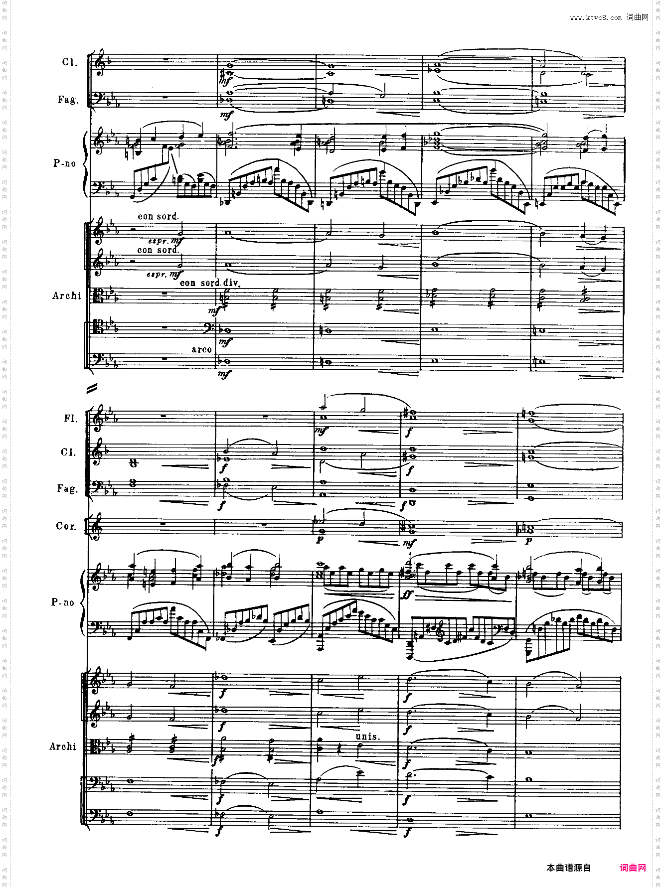 Rachmaninoff_拉赫玛尼诺夫钢琴第二协奏曲总谱