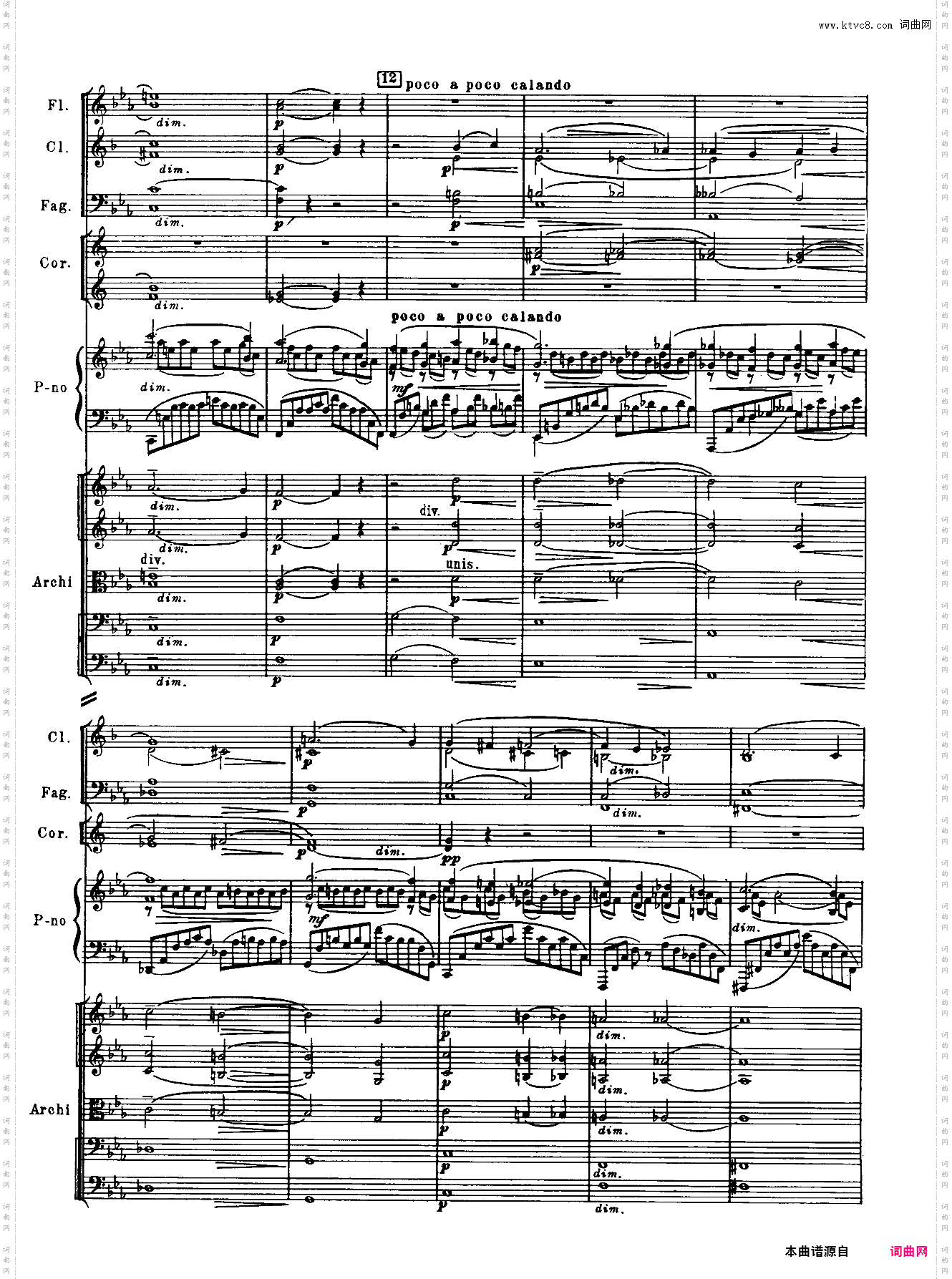 Rachmaninoff_拉赫玛尼诺夫钢琴第二协奏曲总谱