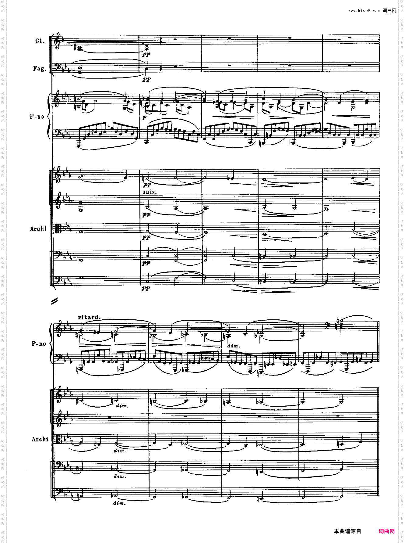 Rachmaninoff_拉赫玛尼诺夫钢琴第二协奏曲总谱