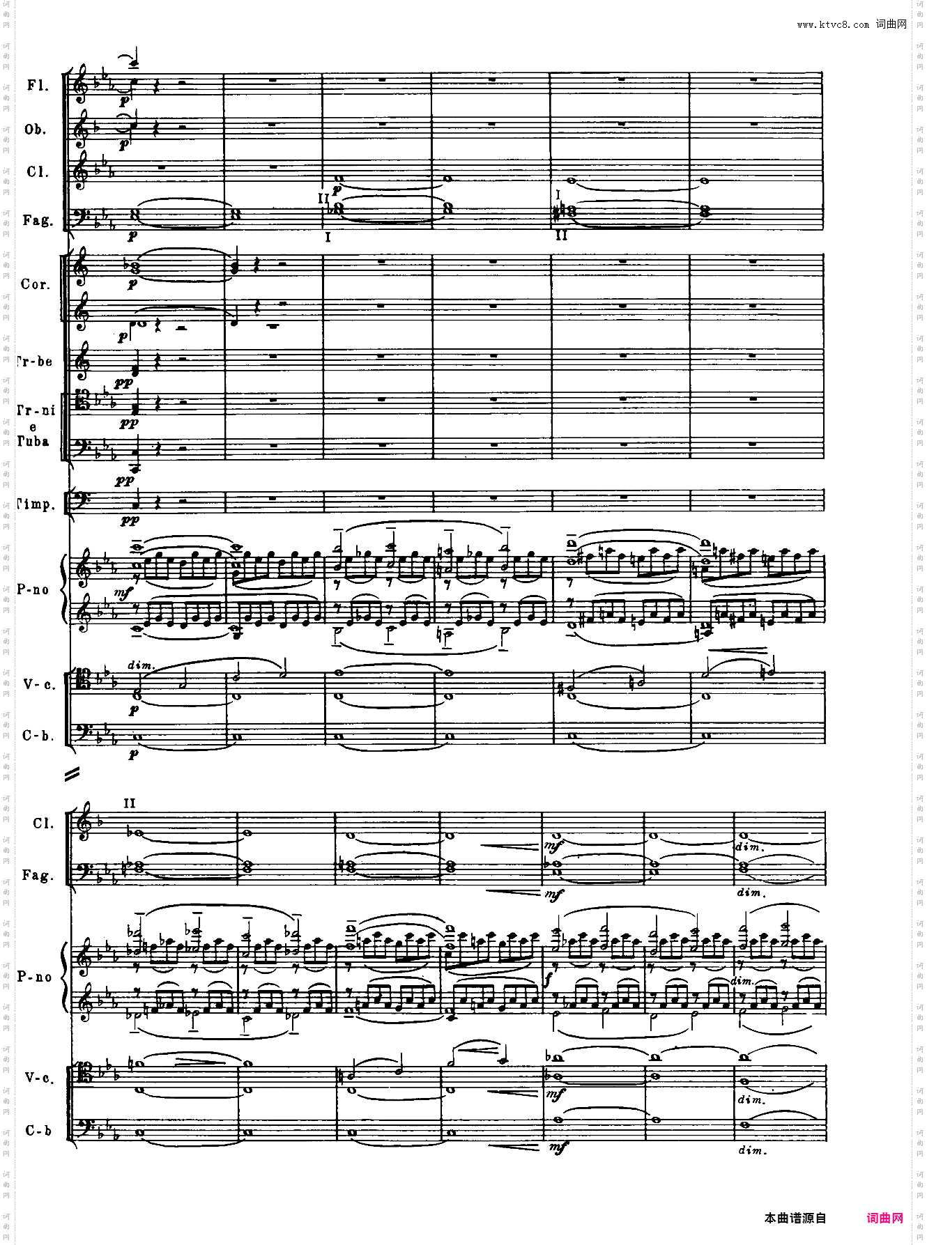 Rachmaninoff_拉赫玛尼诺夫钢琴第二协奏曲总谱