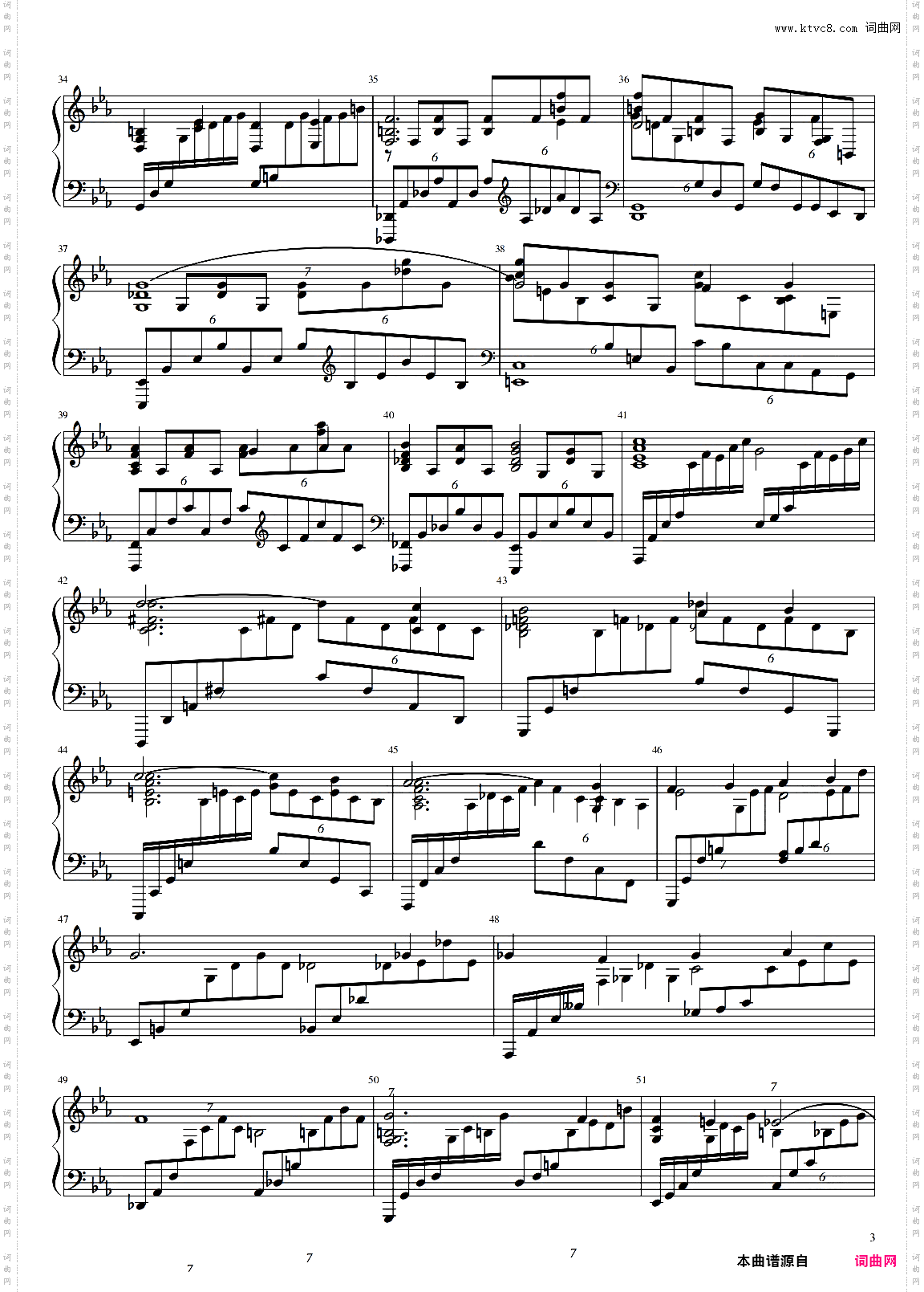 Rachmaninoff_拉赫玛尼诺夫钢琴第二协奏曲钢琴声部
