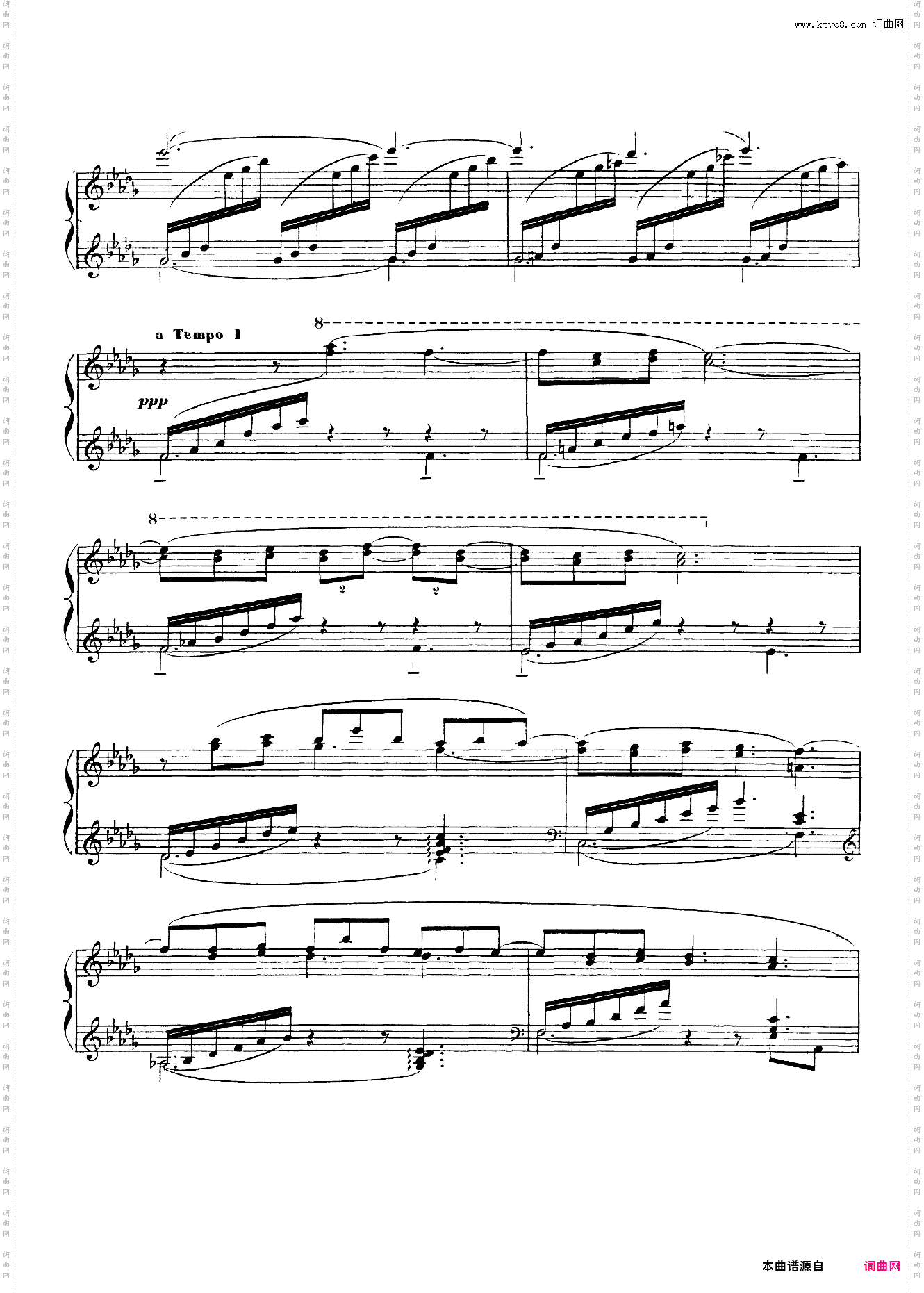 clair de lune 月光 德彪西 原版
