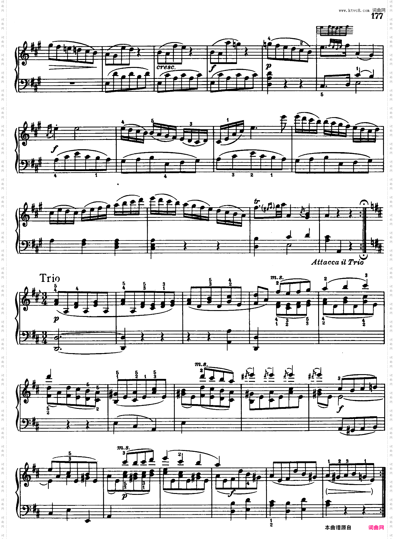 Sonata in A Major No·11 K·331