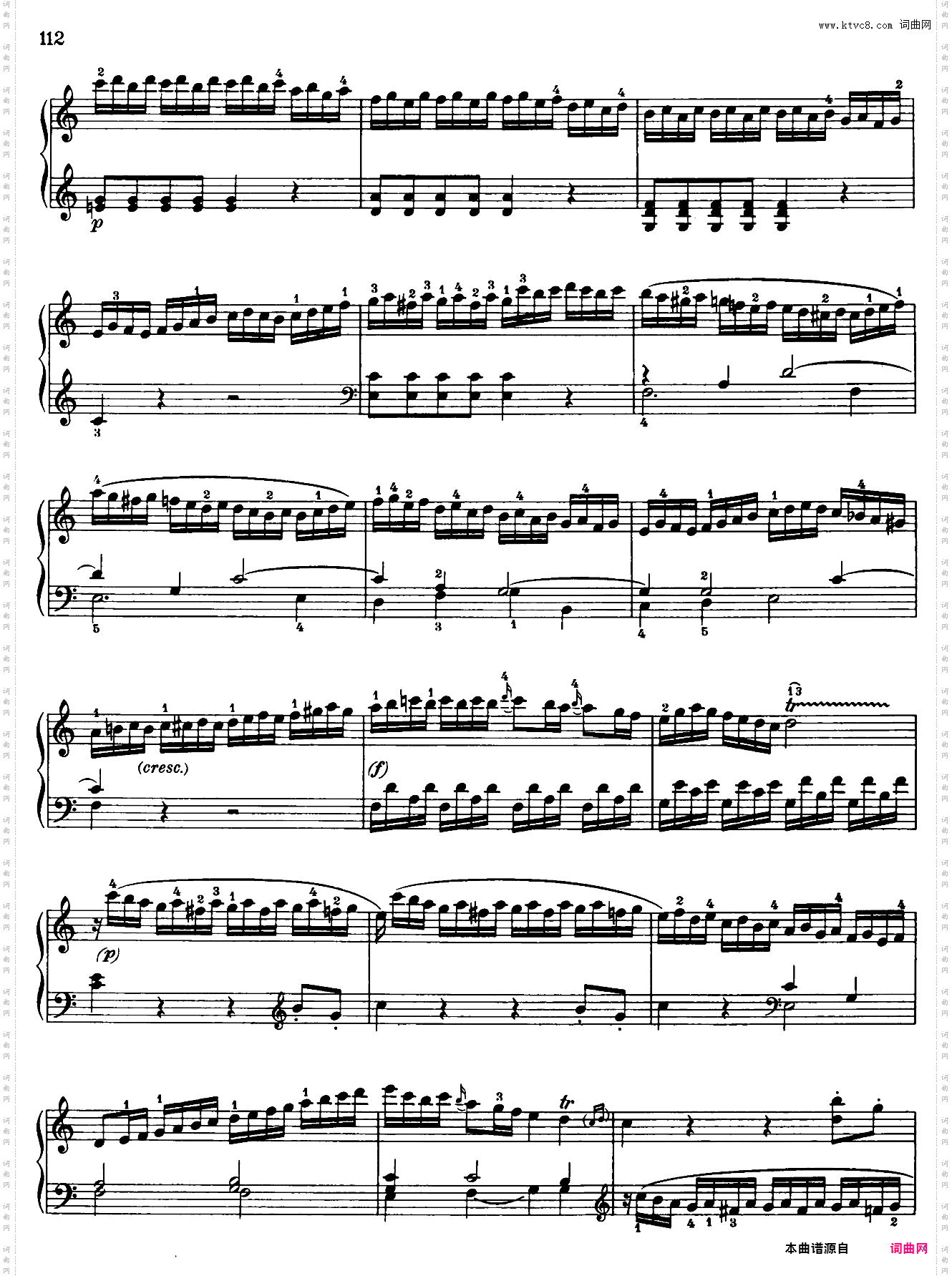 Sonata in a minor No·8 K·310