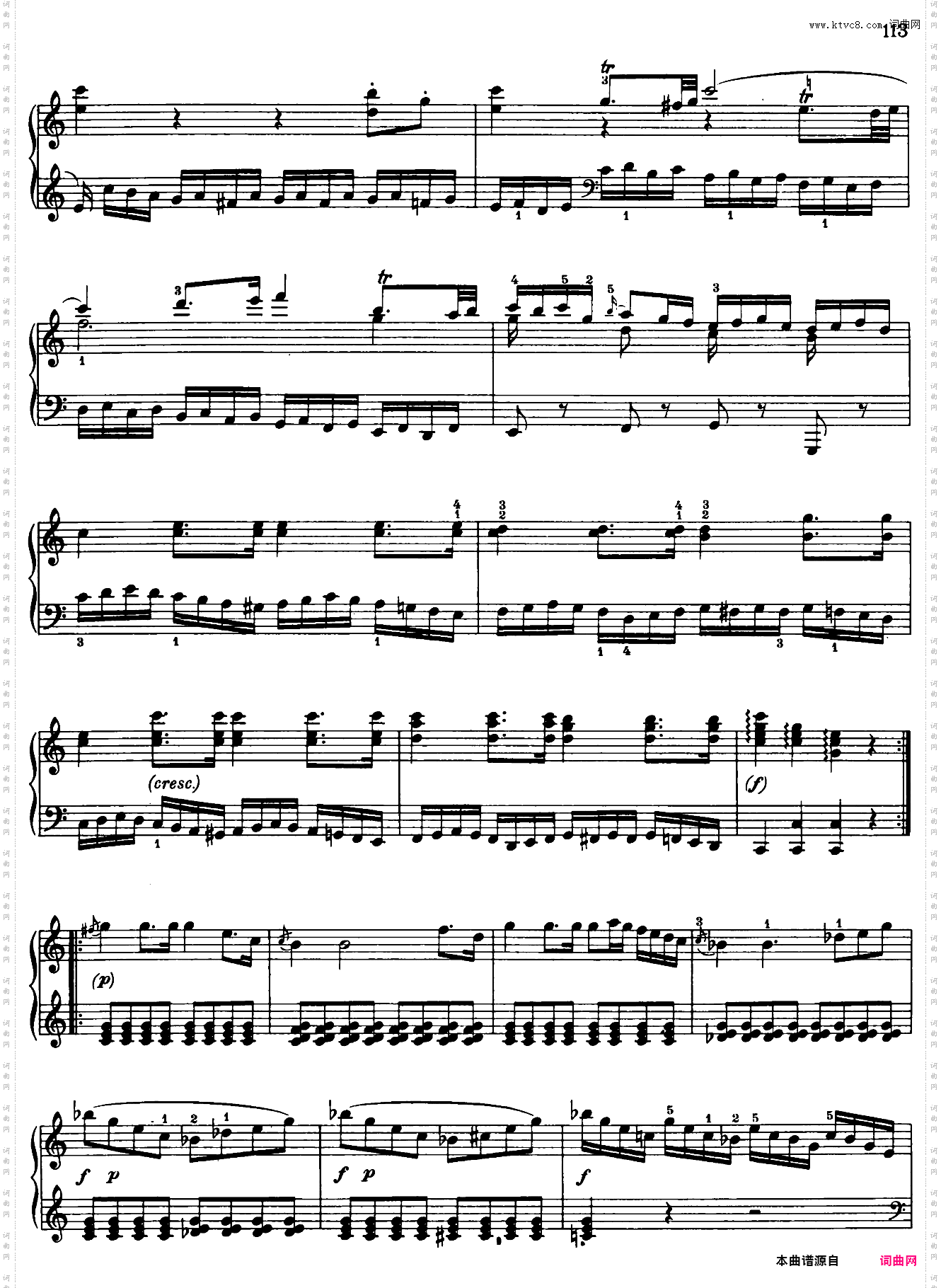 Sonata in a minor No·8 K·310