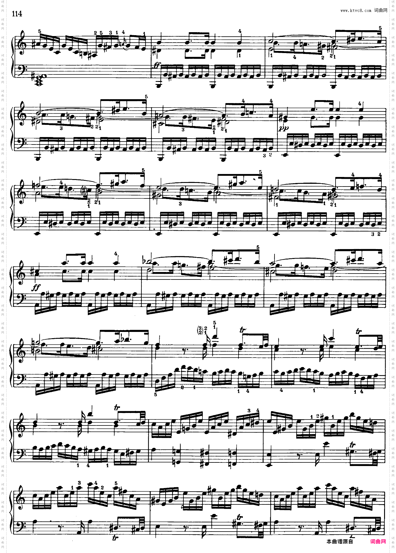 Sonata in a minor No·8 K·310