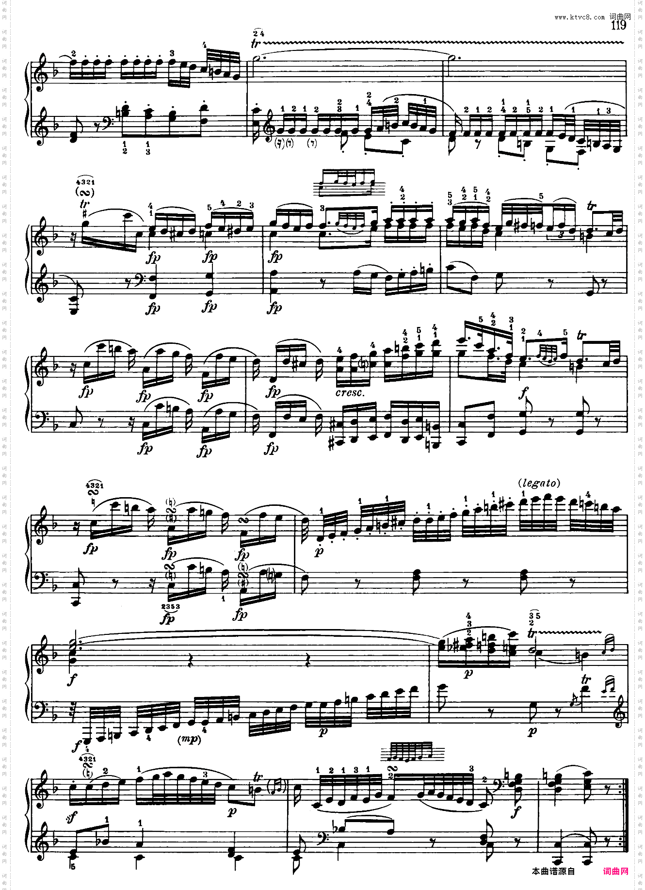 Sonata in a minor No·8 K·310
