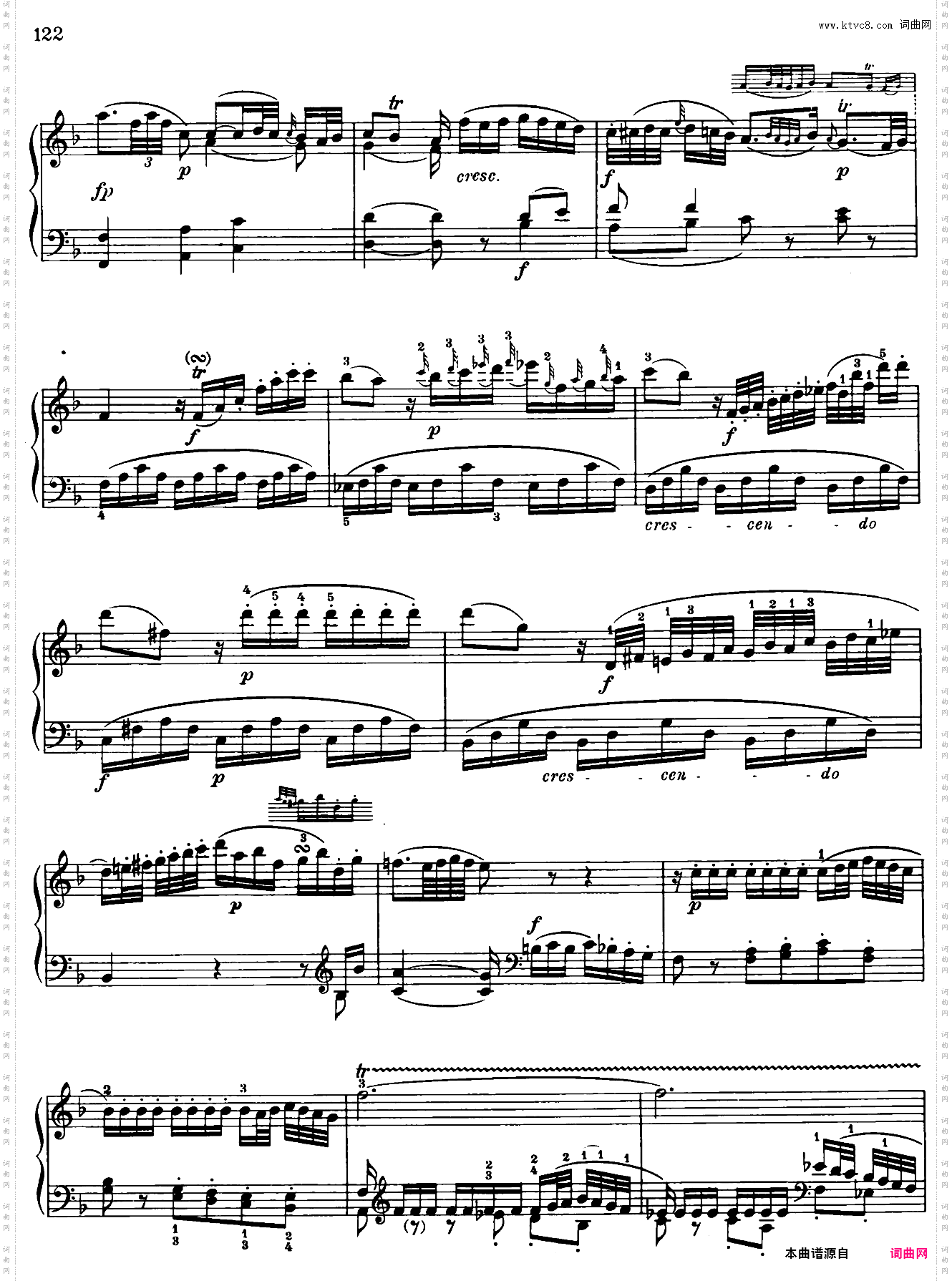 Sonata in a minor No·8 K·310