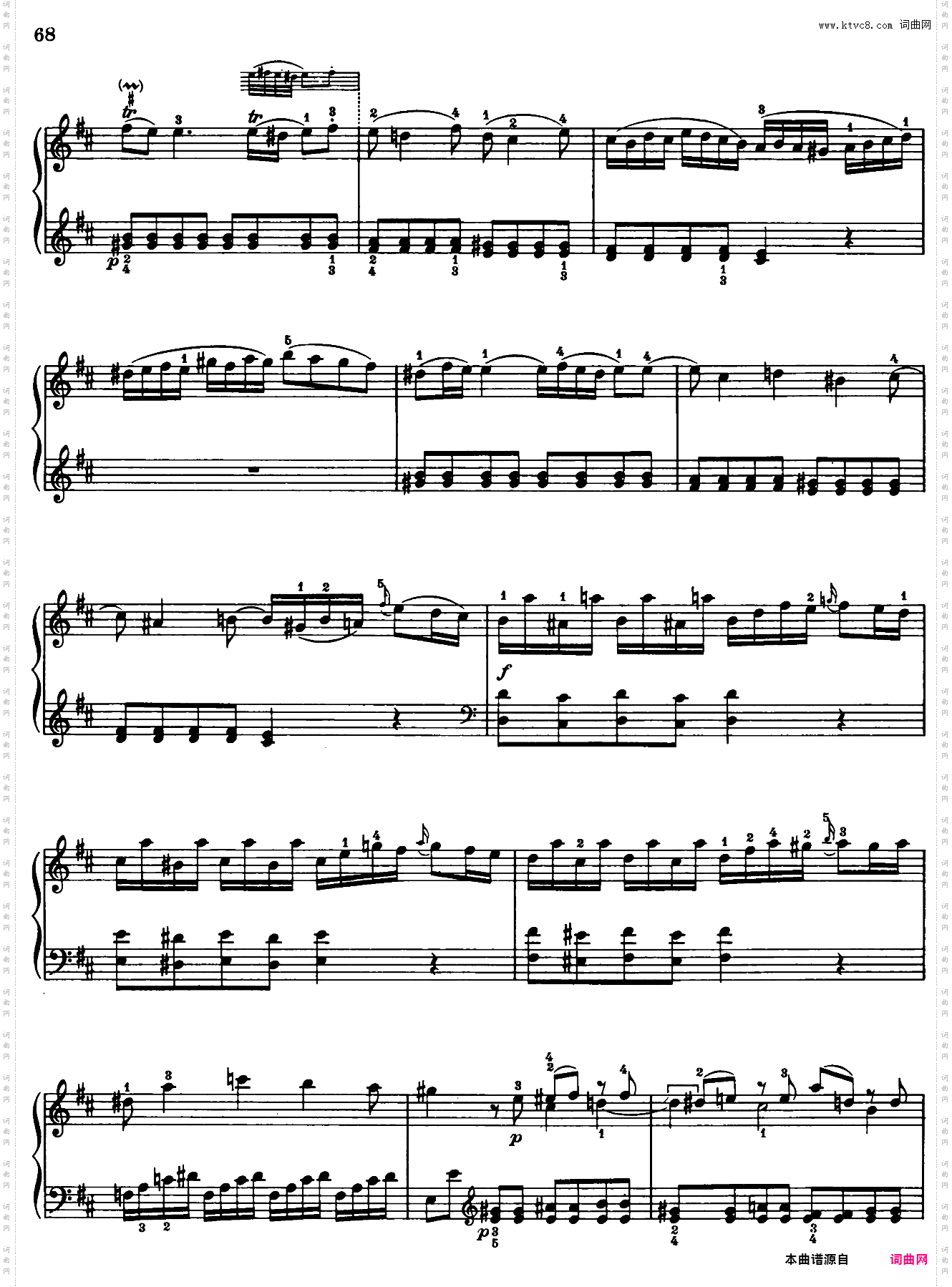 Sonata in D Major No·6 K·284