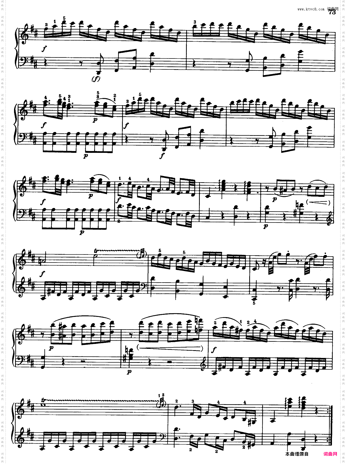 Sonata in D Major No·6 K·284