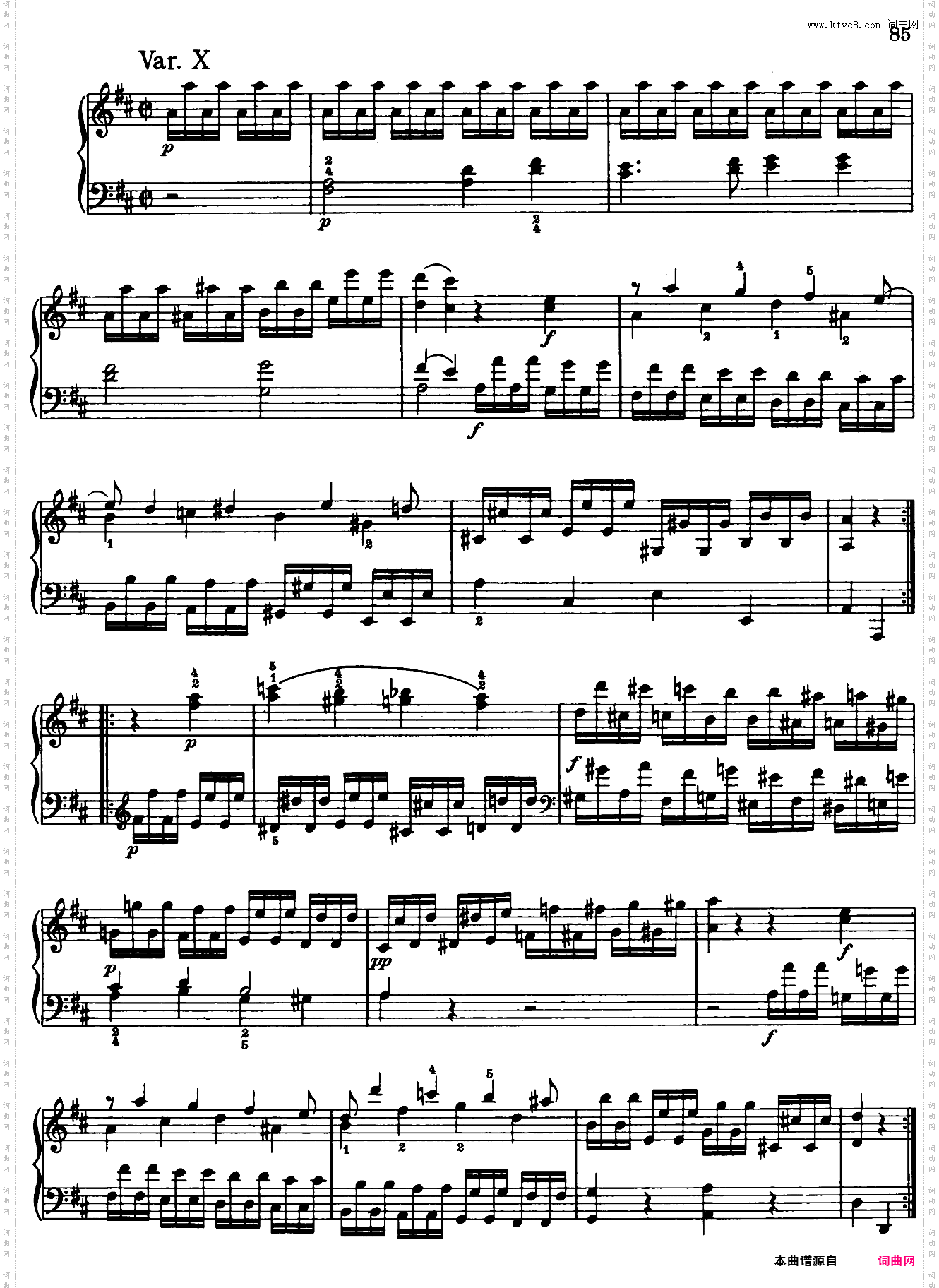 Sonata in D Major No·6 K·284